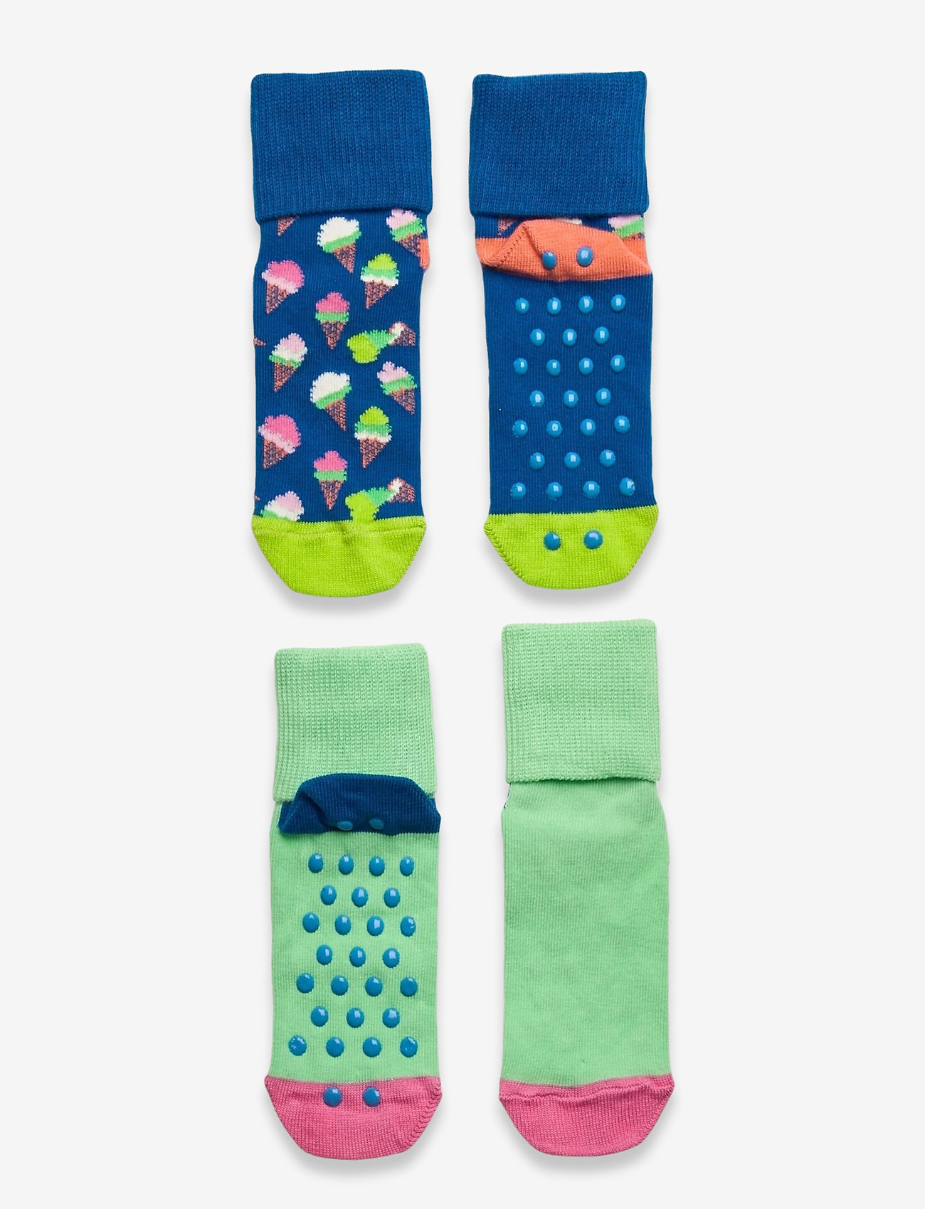 Happy Socks - 2-Pack Kids Ice Cream Anti Slip - multi - 0