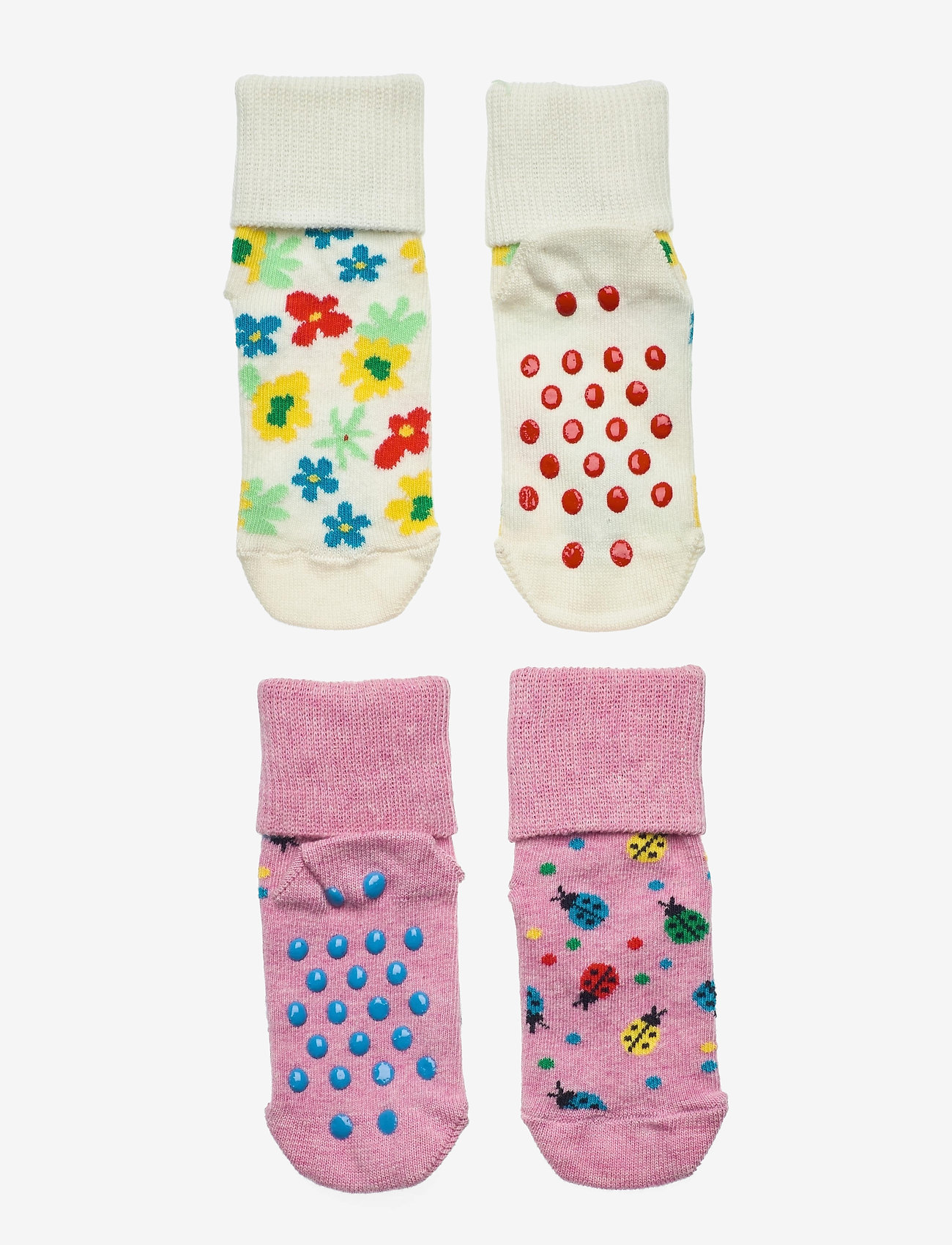 Happy Socks - 2-Pack Kids Ladybug Anti Slip - multi - 0