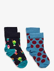 Happy Socks - 2-Pack Kids Milkshake Sock - madalaimad hinnad - dark blue/navy - 0