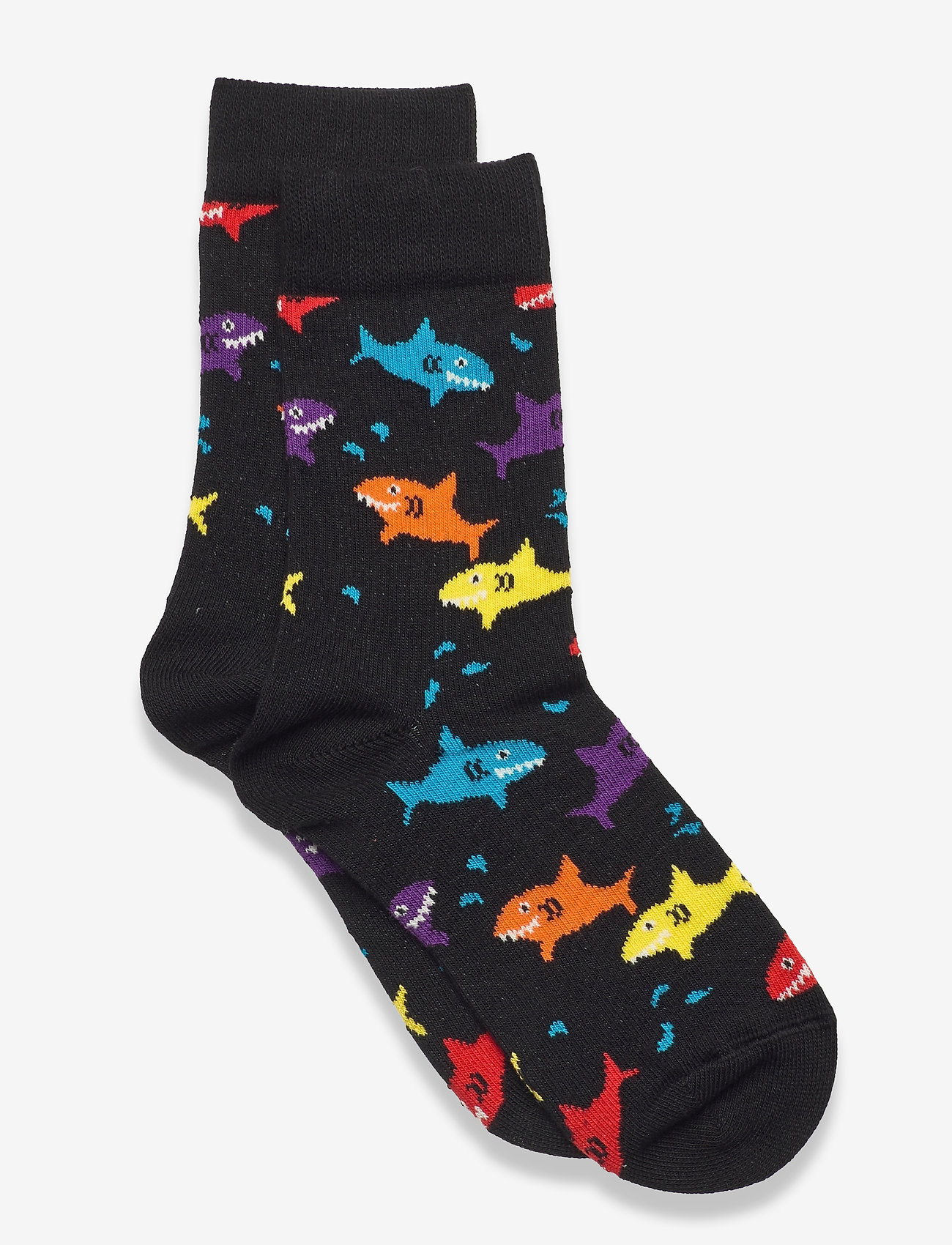 Happy Socks - Kids Shark Sock - black/multi - 0