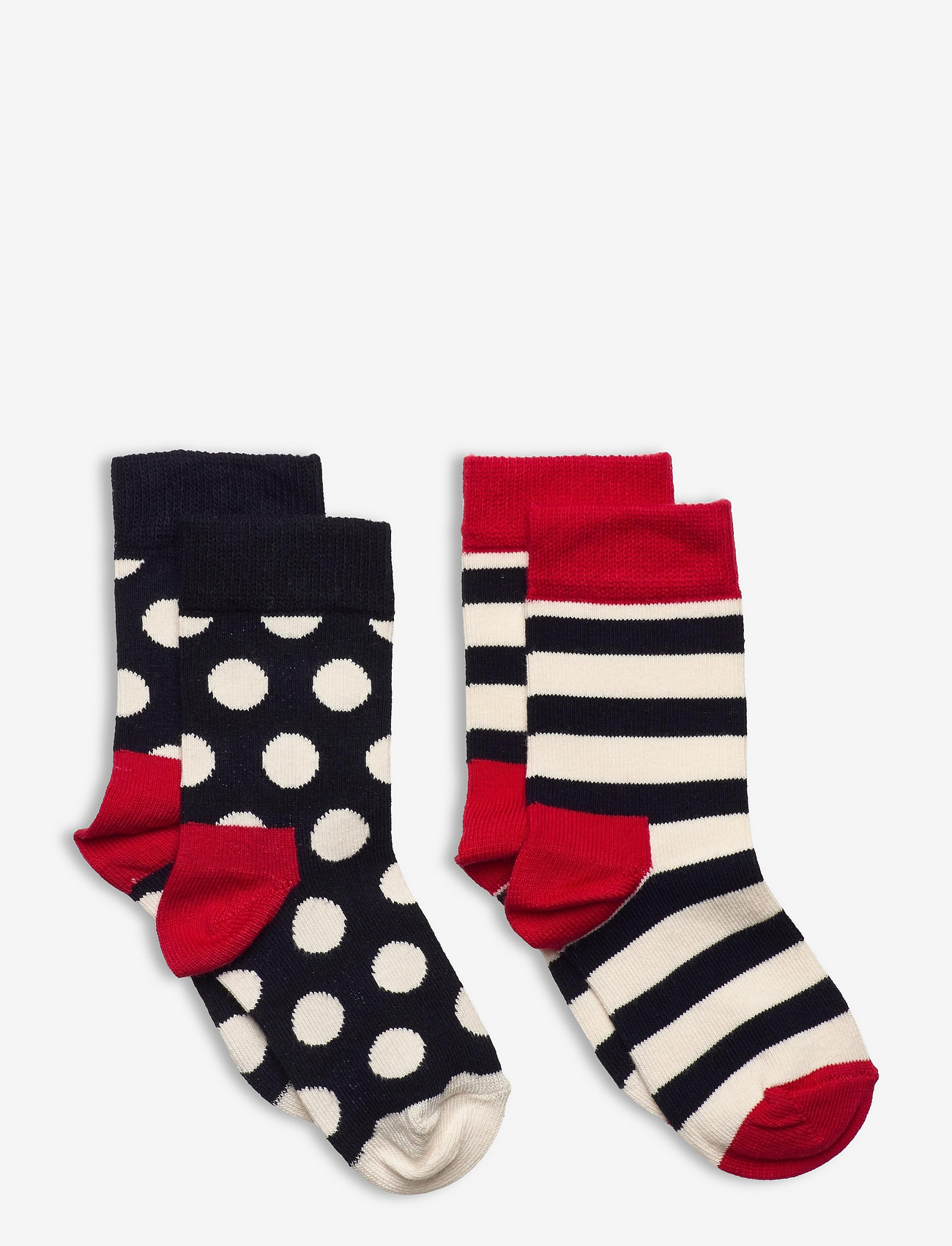 Happy Socks - Kids 2-Pack Stripe Socks - strümpfe - light red - 0