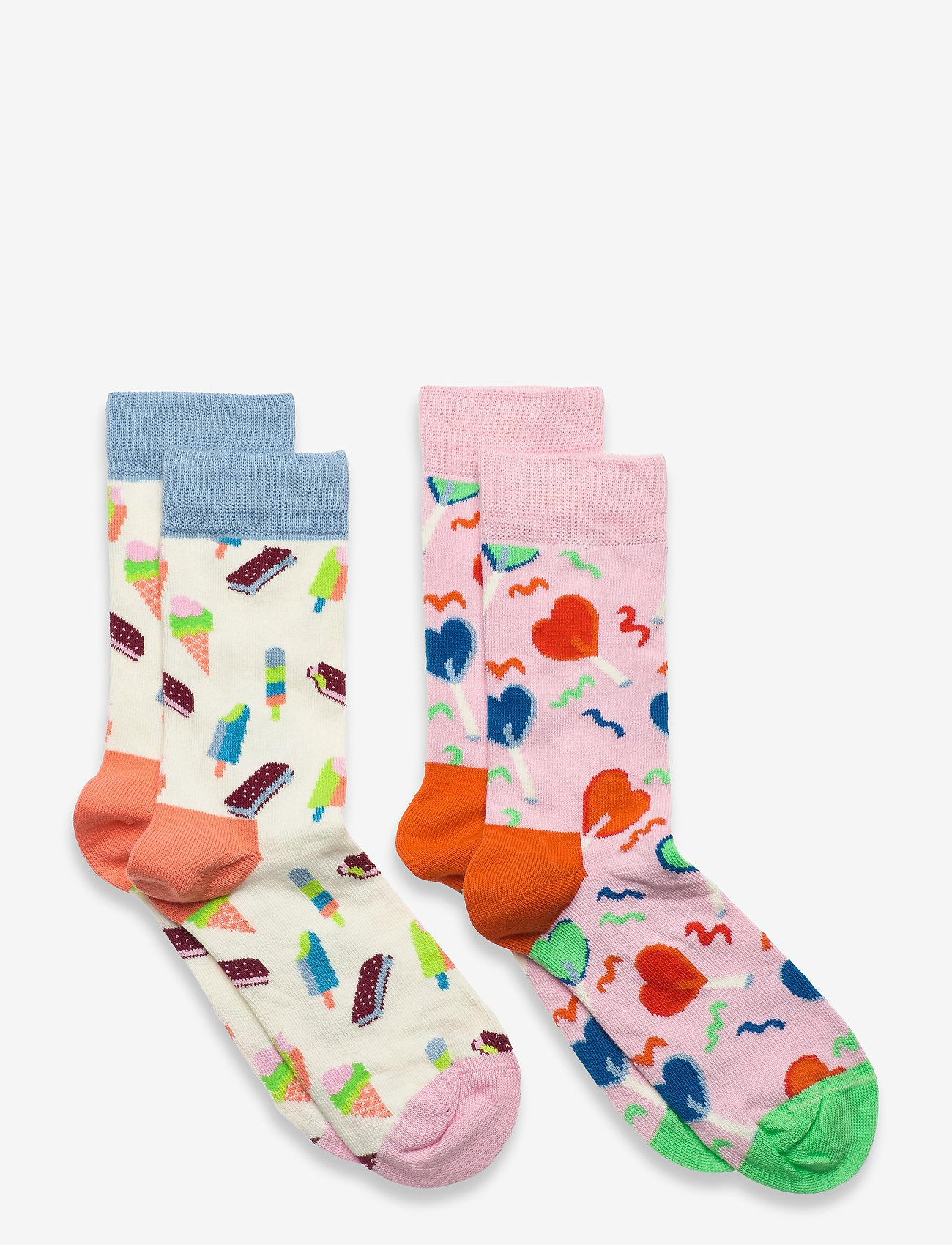 Happy Socks - 2-Pack Kids Sweets Sock - white/multi - 0