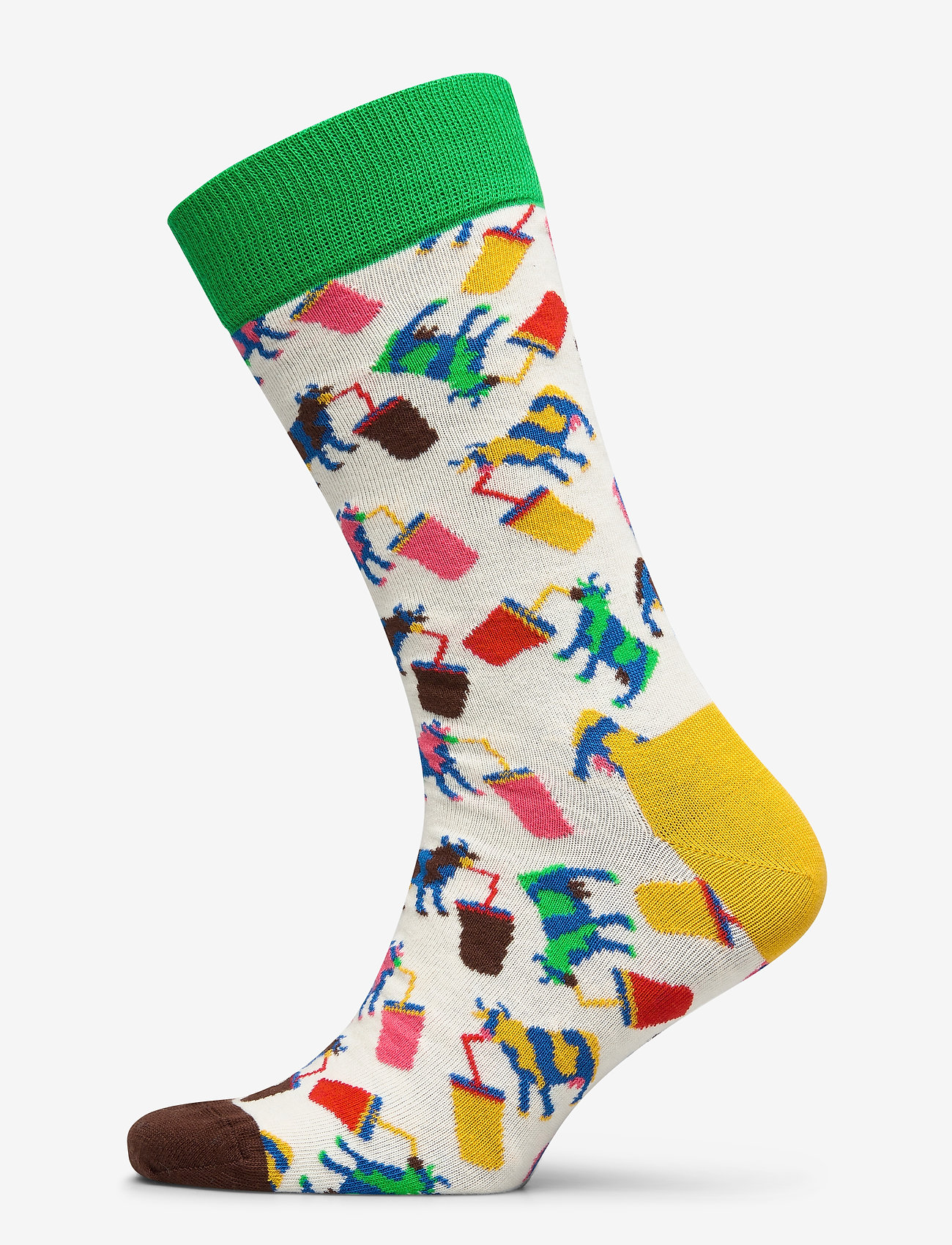 Happy Socks - Milkshake Cow Sock - white - 0