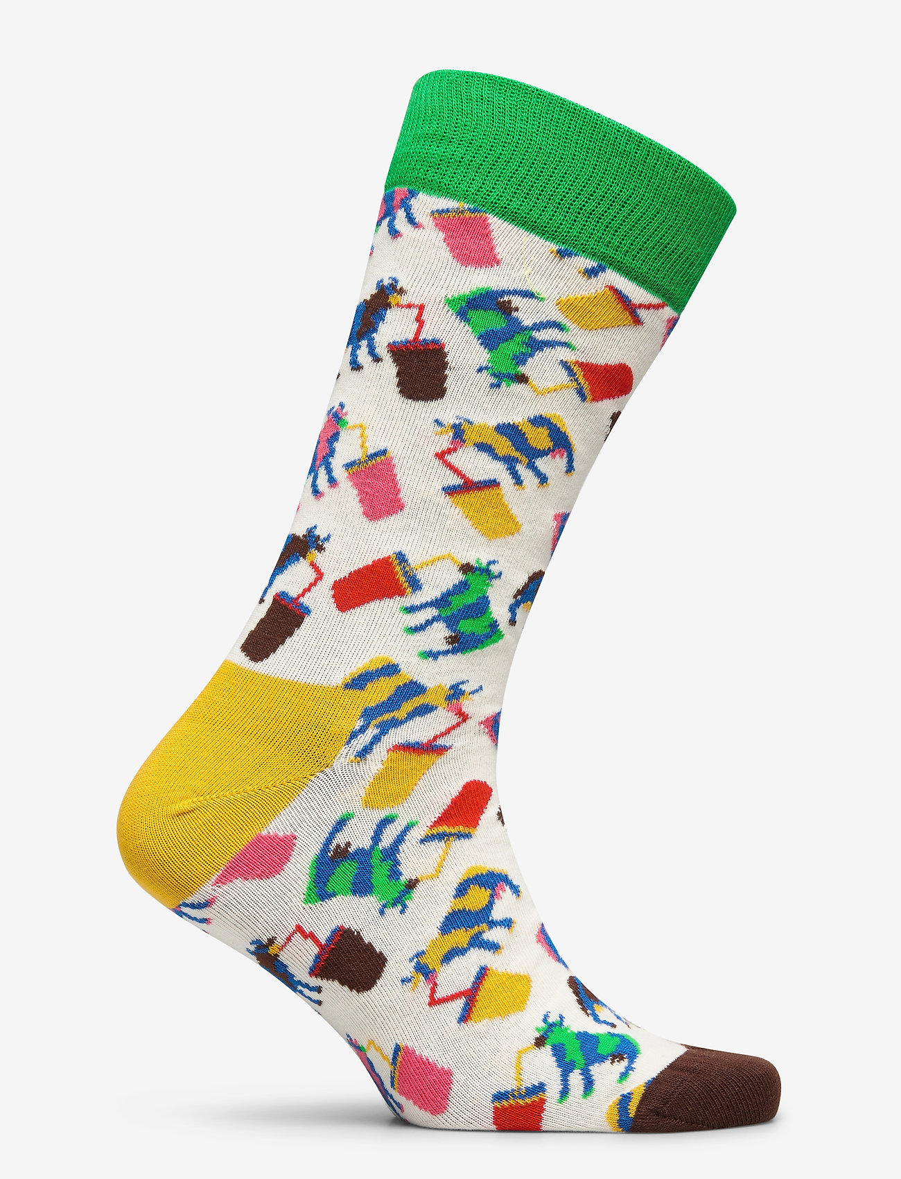 Happy Socks - Milkshake Cow Sock - white - 1