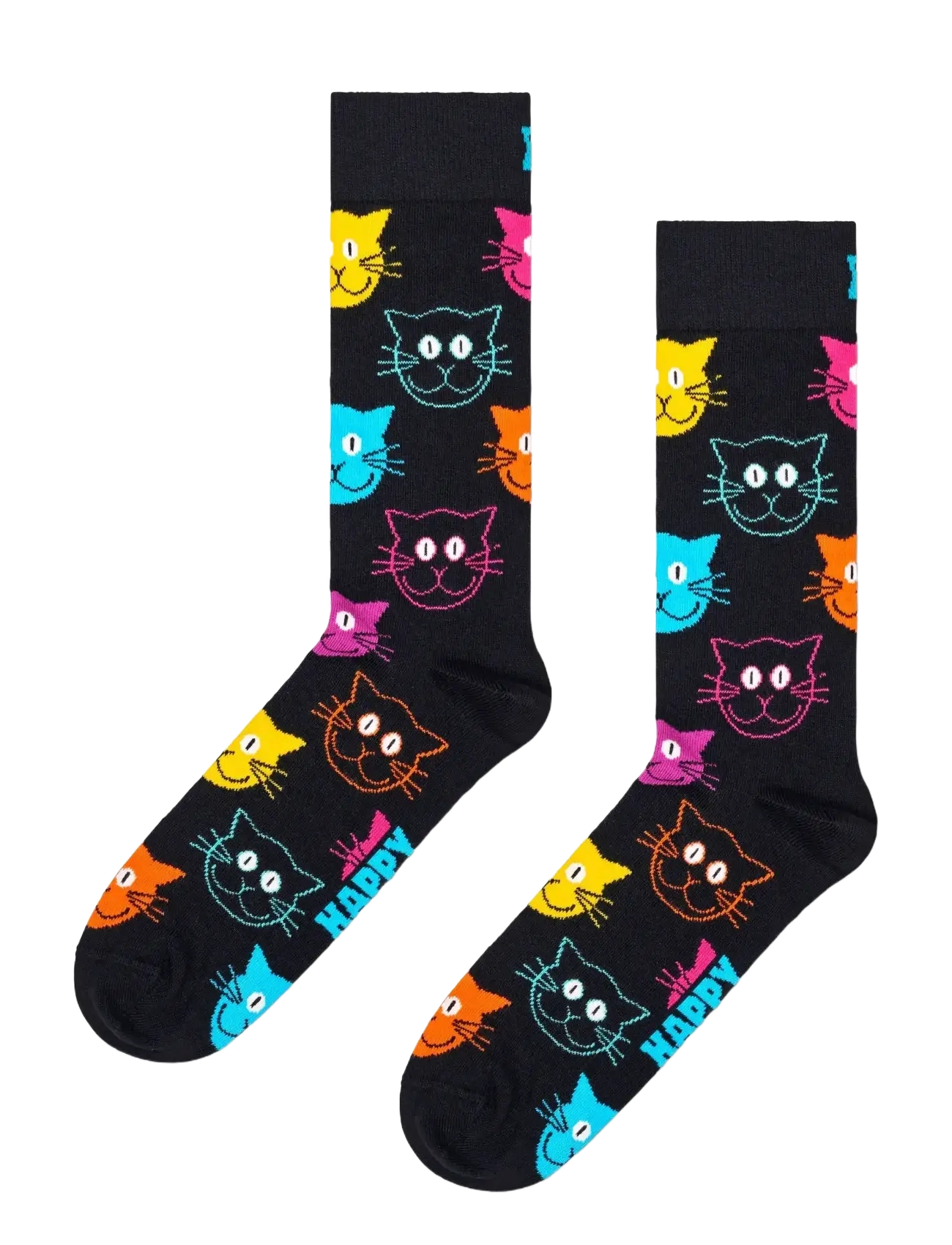 HAPPY Socken Cat Socke Schwarz - 41-46 - Damen