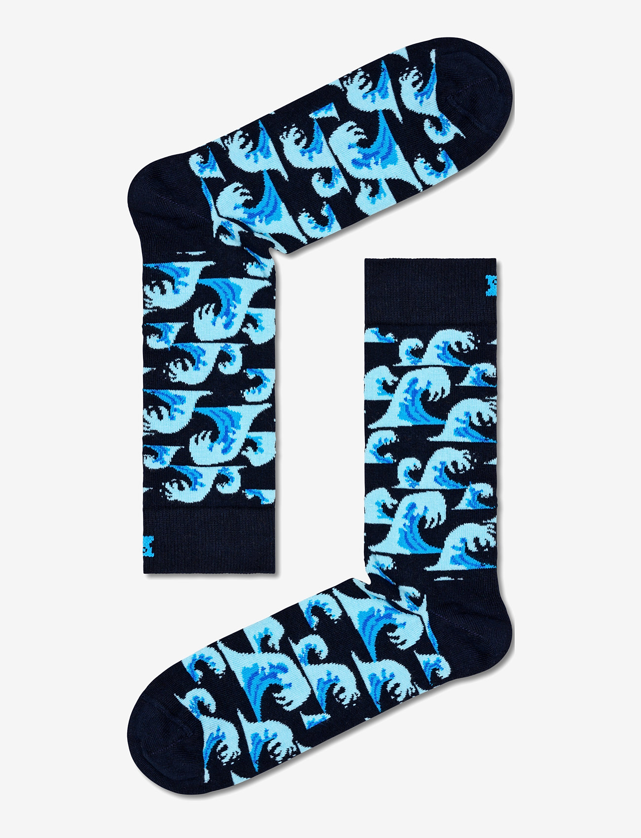 Happy Socks - Waves Sock - de laveste prisene - dark blue/navy - 0