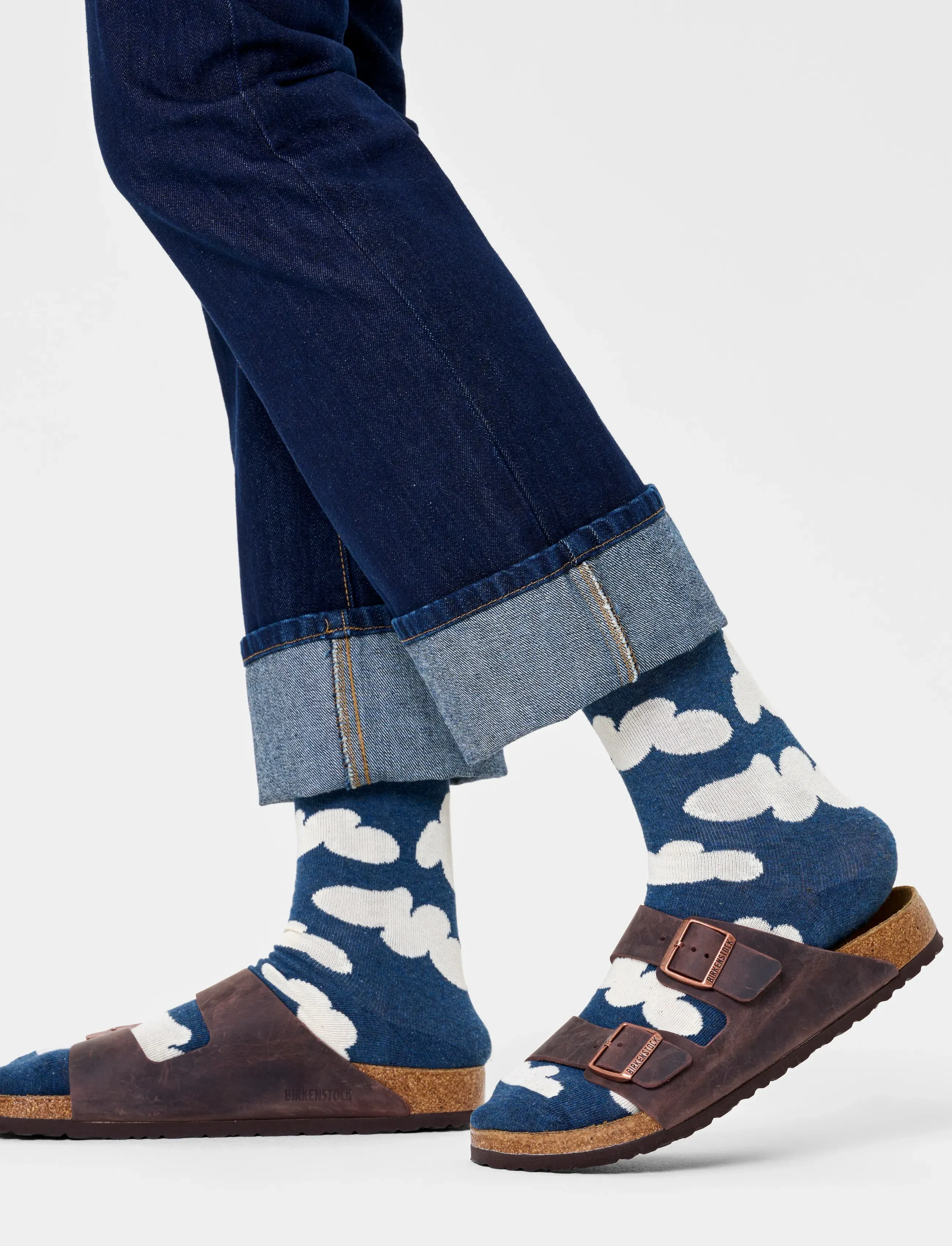 Happy Socks Cloudy Sock, 41-46, Socks, Marineblau - Regular Frauen