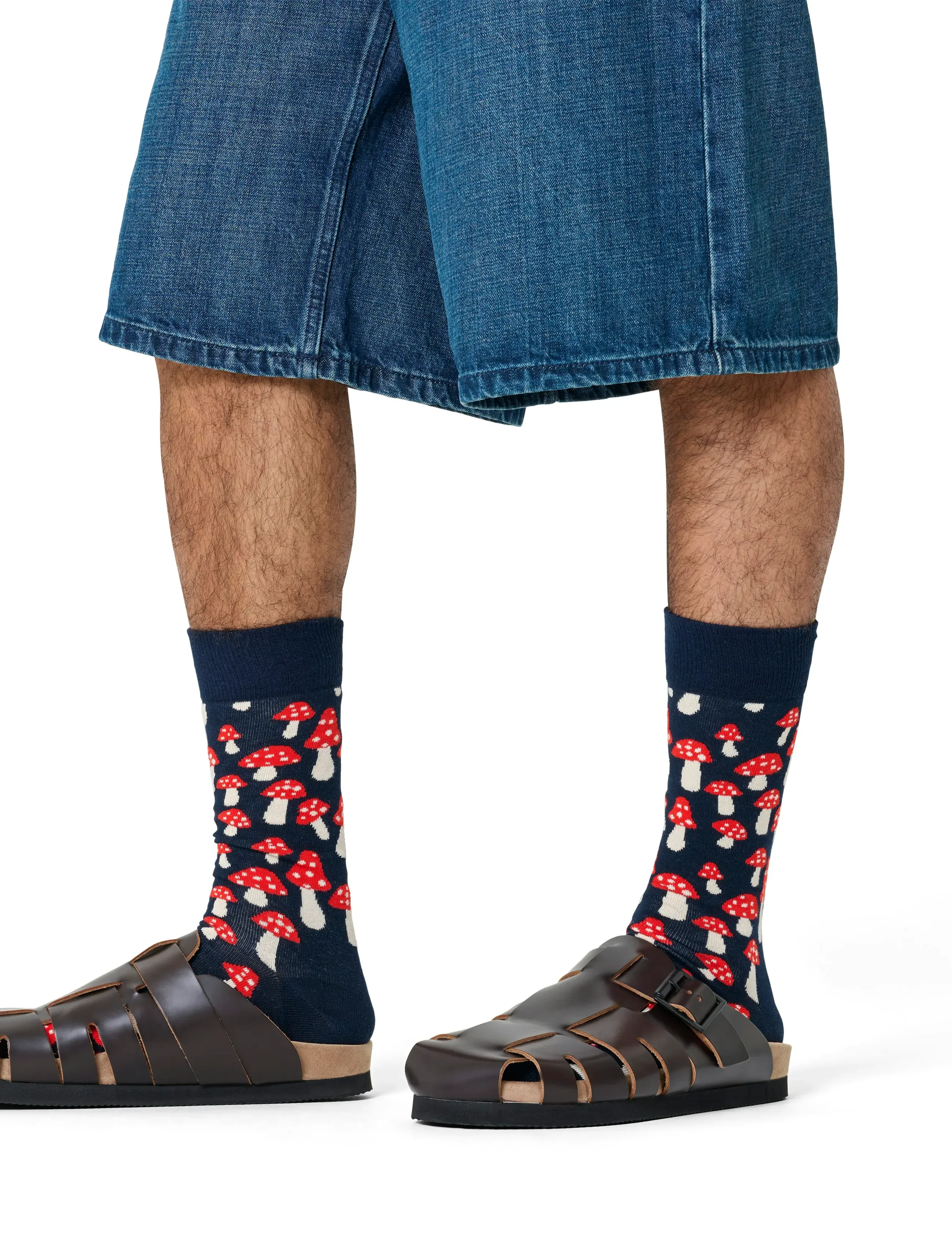 Happy Socks Mushroom Sock, 41-46, Socks, Marineblau - Regular Frauen