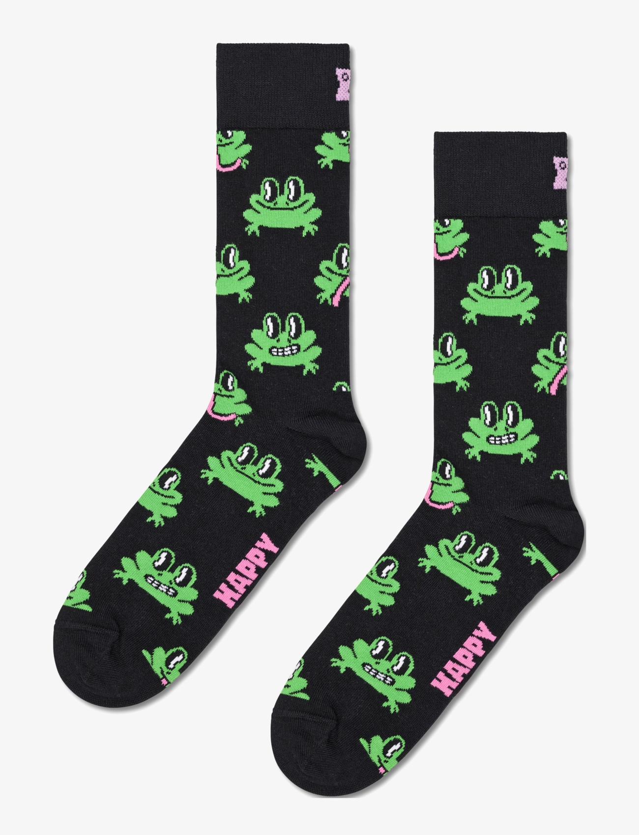 HAPPY Socken Frog Socke Schwarz - 41-46 - Herren