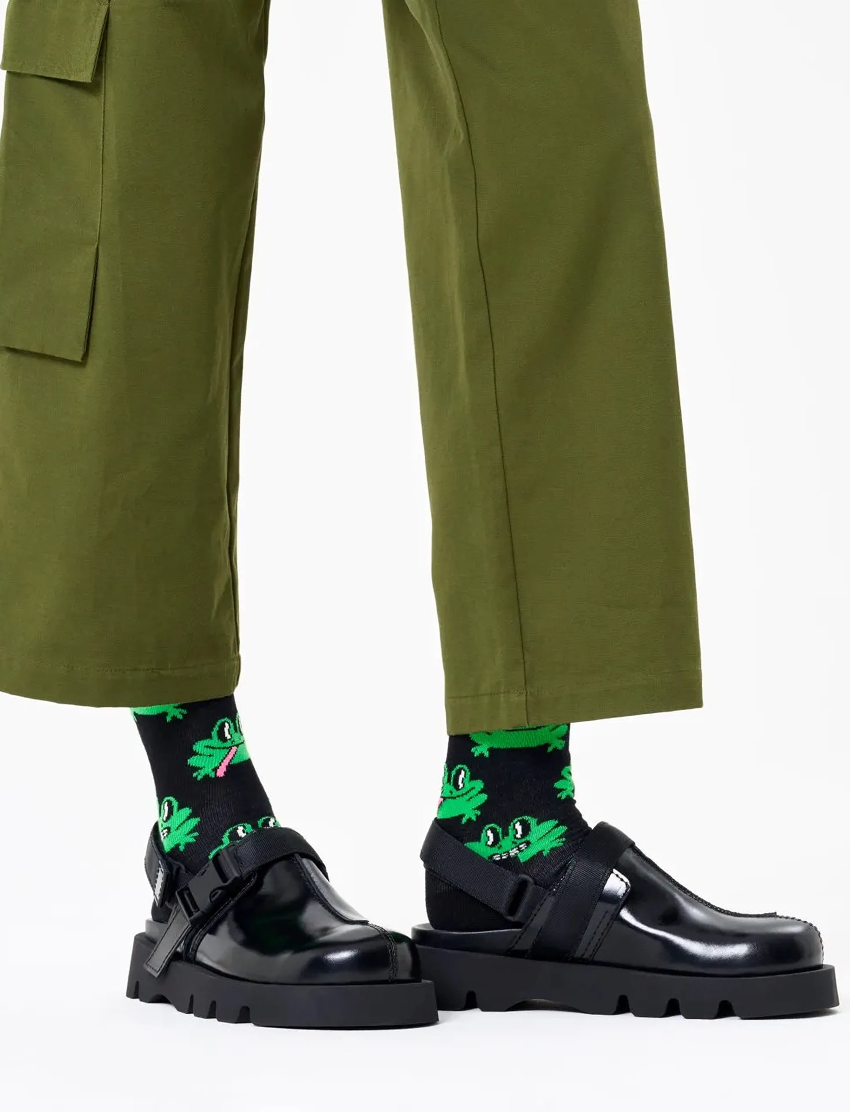 Happy Socks Frog Sock, 41-46, Socks, Schwarz - Regular Männerswear