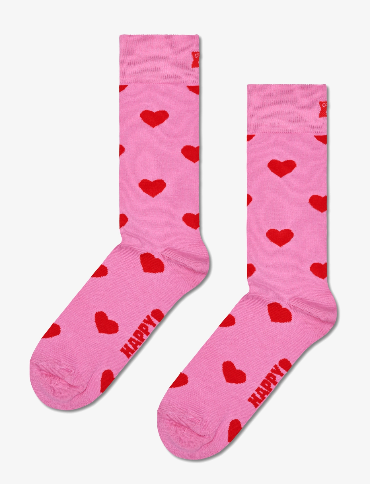 Happy Socks Heart Sock - Klassikalised sokid - PINK / pink/rose