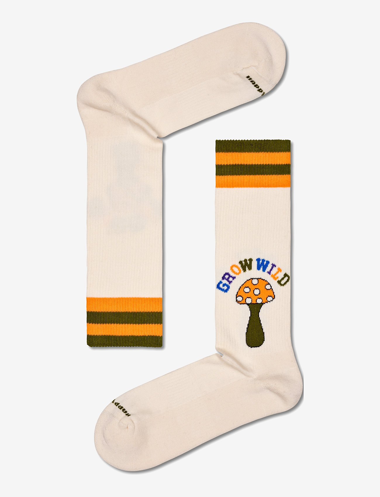 Happy Socks - Grow Wild Crew Sock - laveste priser - beige - 0