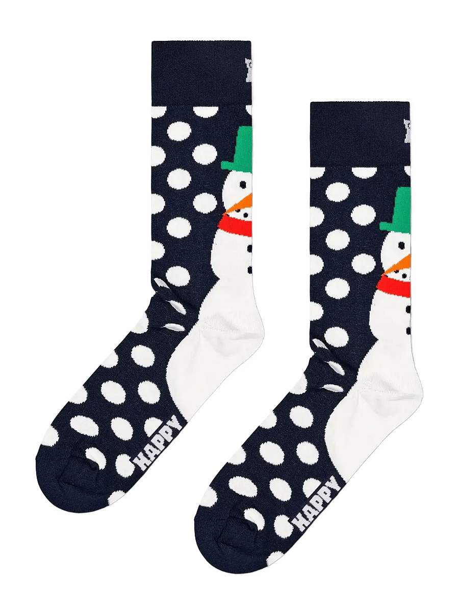 Happy Socks - Jumbo Snowman Sock - sokker - navy - 1