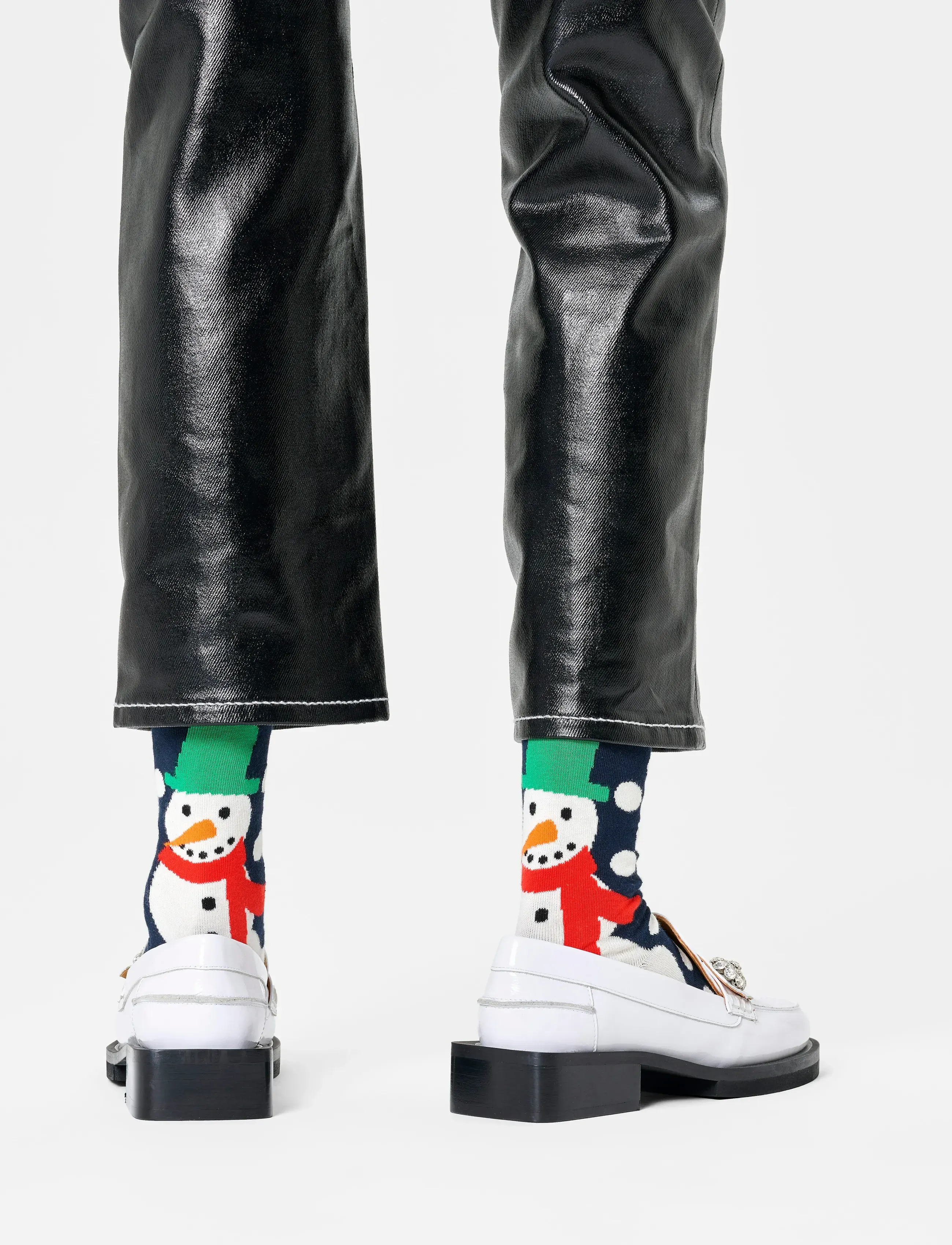 Happy Socks - Jumbo Snowman Sock - sokker - navy - 0