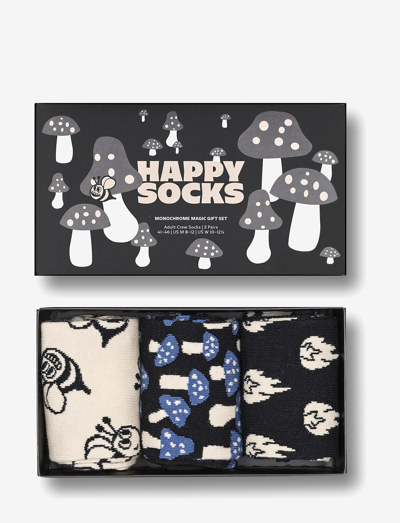 Happy Socks - 3-Pack Monochrome Magic Socks Gift Set - black - 0