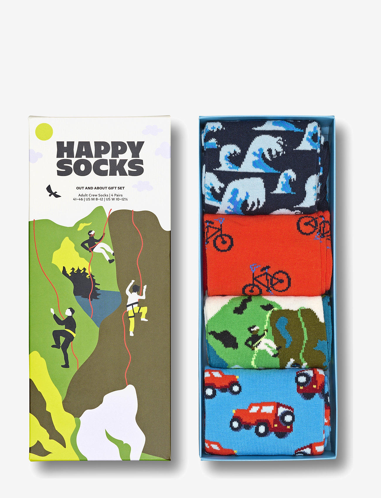 Happy Socks - 4-Pack Out And About Socks Gift Set - lowest prices - dark blue/navy - 0