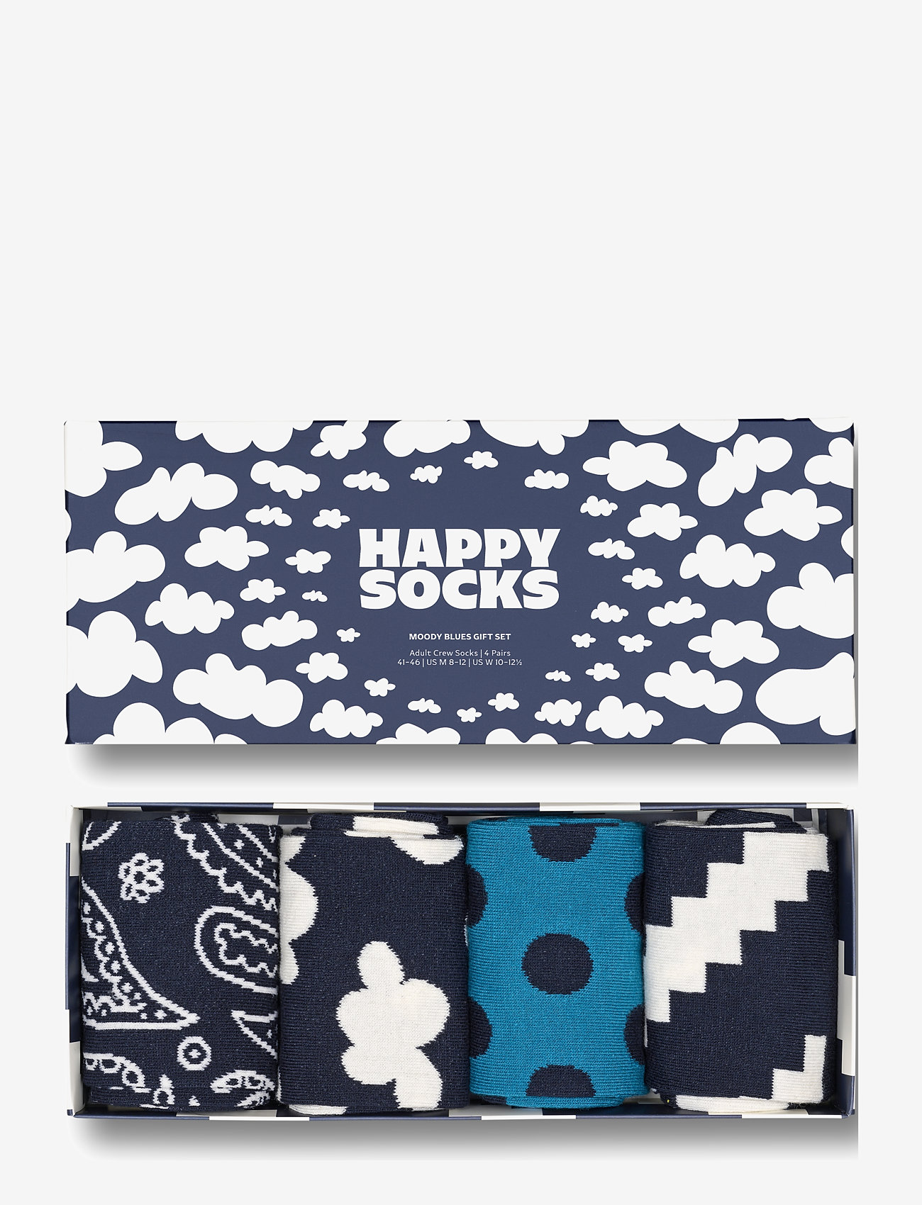 Happy Socks - 4-Pack Moody Blues Socks Gift Set - lowest prices - dark blue/navy - 0