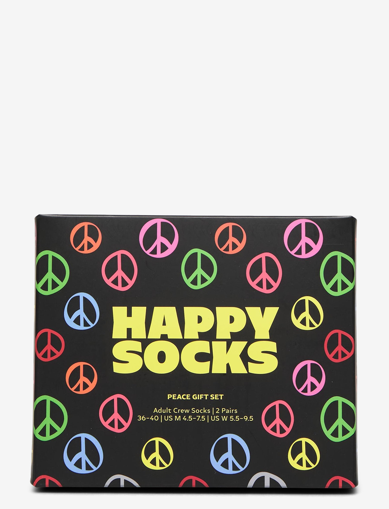 Happy Socks - 2-Pack Peace Socks Gift Set - black - 2