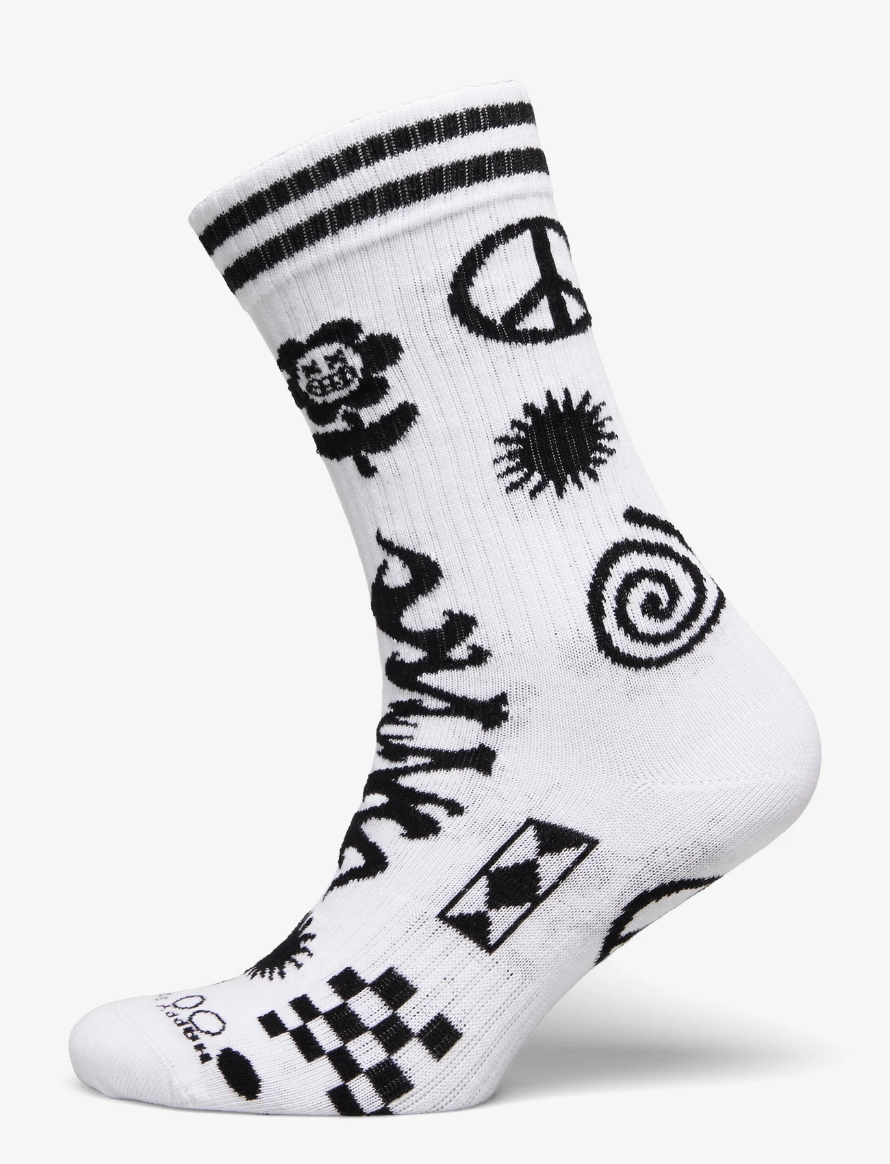 Happy Socks - Random Rave Sneaker Sock - madalaimad hinnad - white - 0