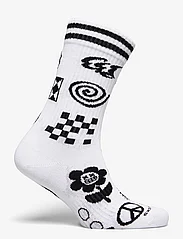 Happy Socks - Random Rave Sneaker Sock - najniższe ceny - white - 1