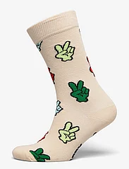 Happy Socks - Victory Sign Sock - laagste prijzen - beige - 0