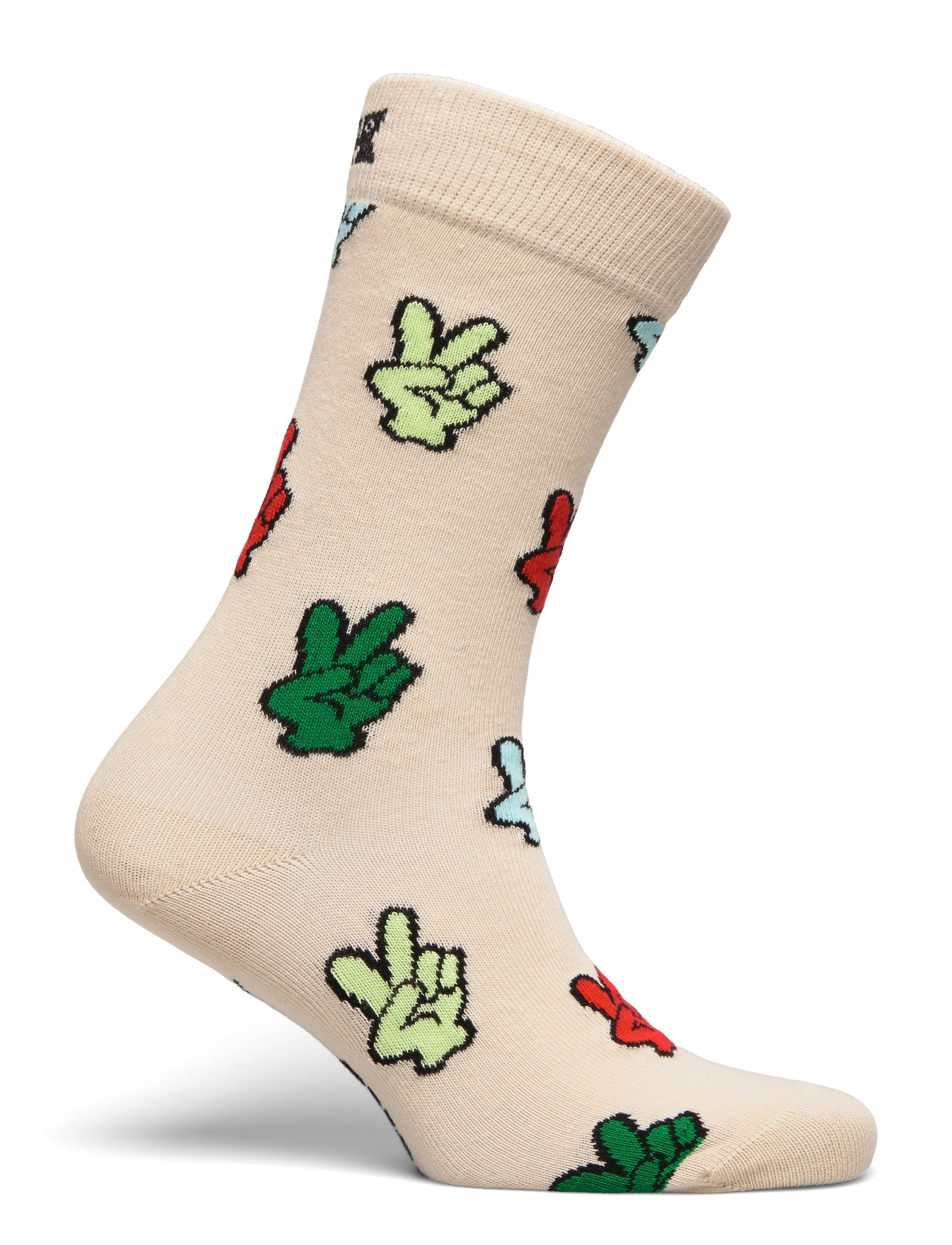 Happy Socks - Victory Sign Sock - beige - 1