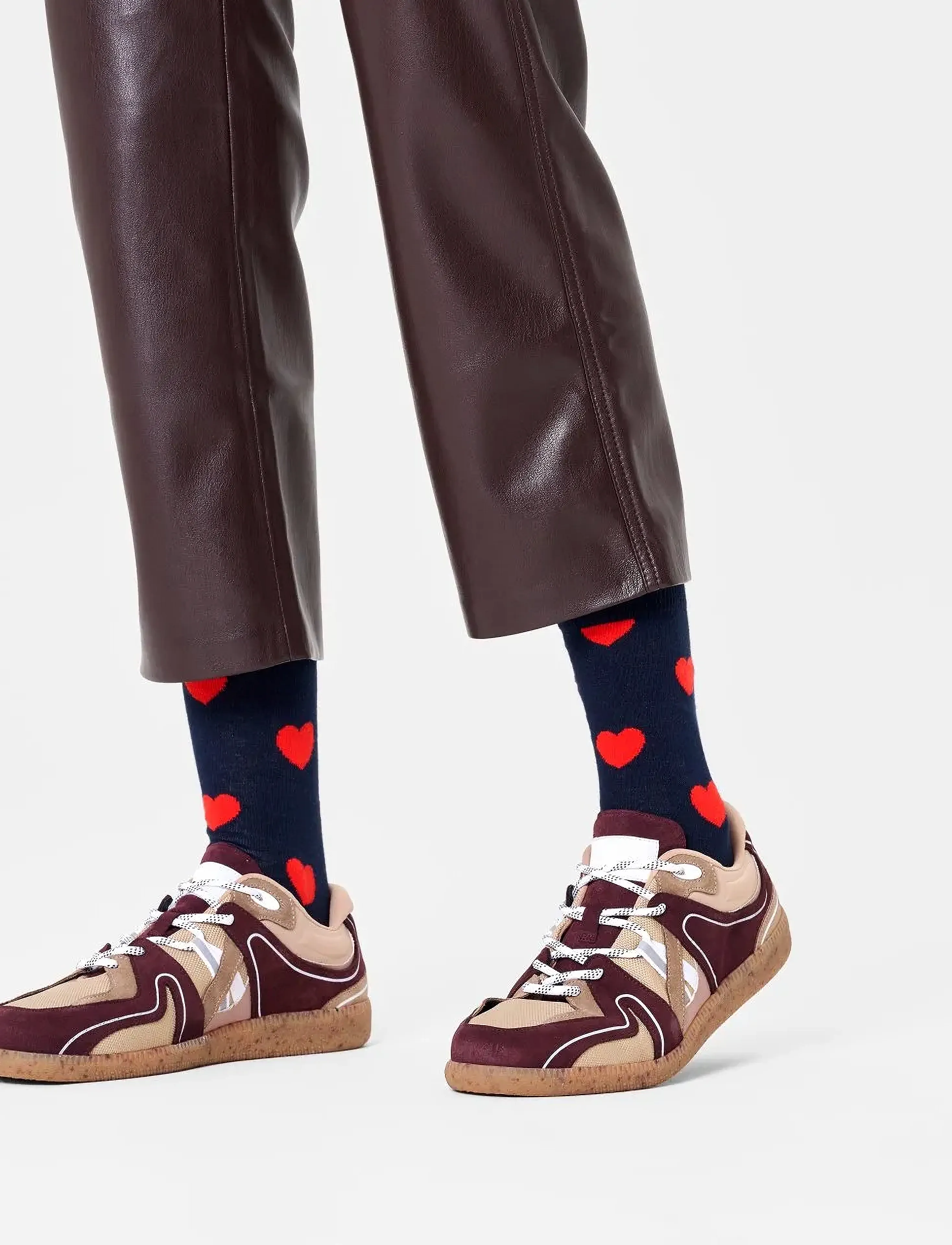 Happy Socks Heart Sock - Aluspesu - NAVY / navy