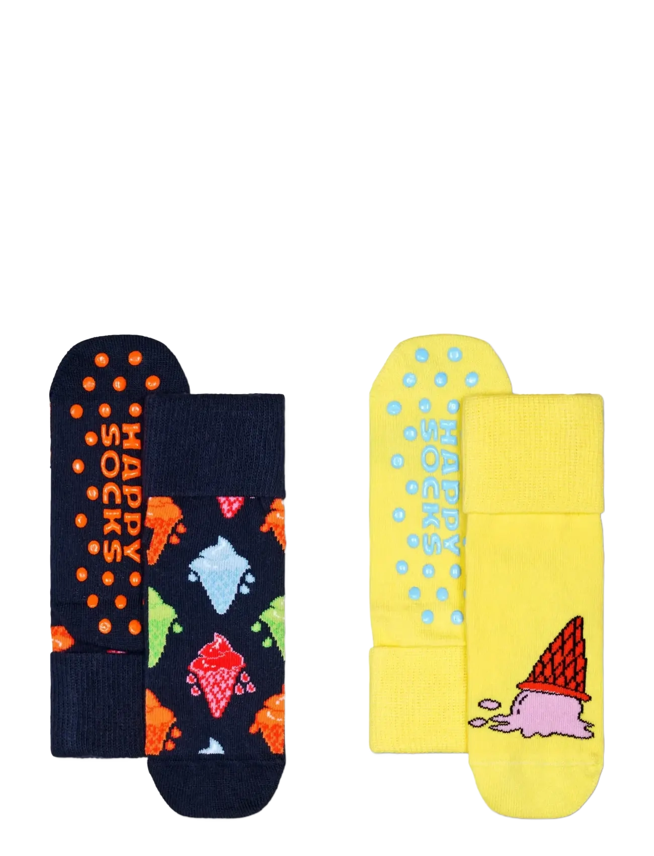 Happy Socks Kids 2-Pack Ice Cream Anti-Slip Socks - Socken & Strumpfhosen - YELLOW / multi