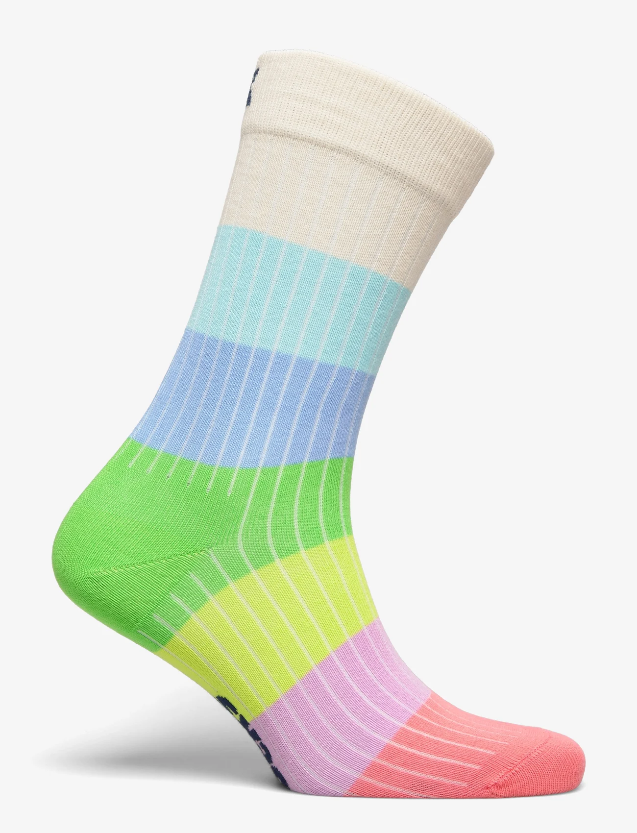 Happy Socks - Chunky Stripe Sock - zemākās cenas - white - 1