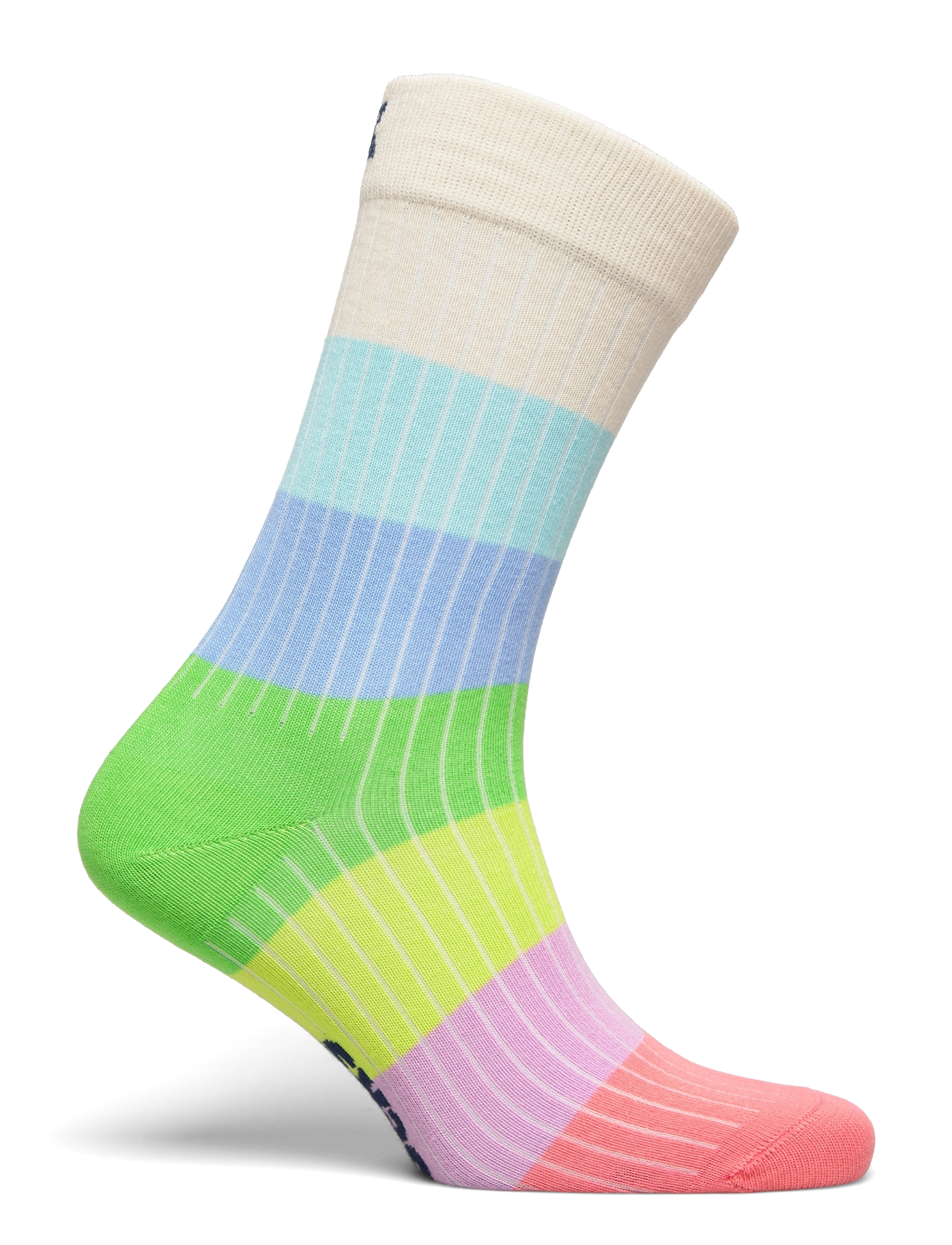 Happy Socks - Chunky Stripe Sock - white - 1