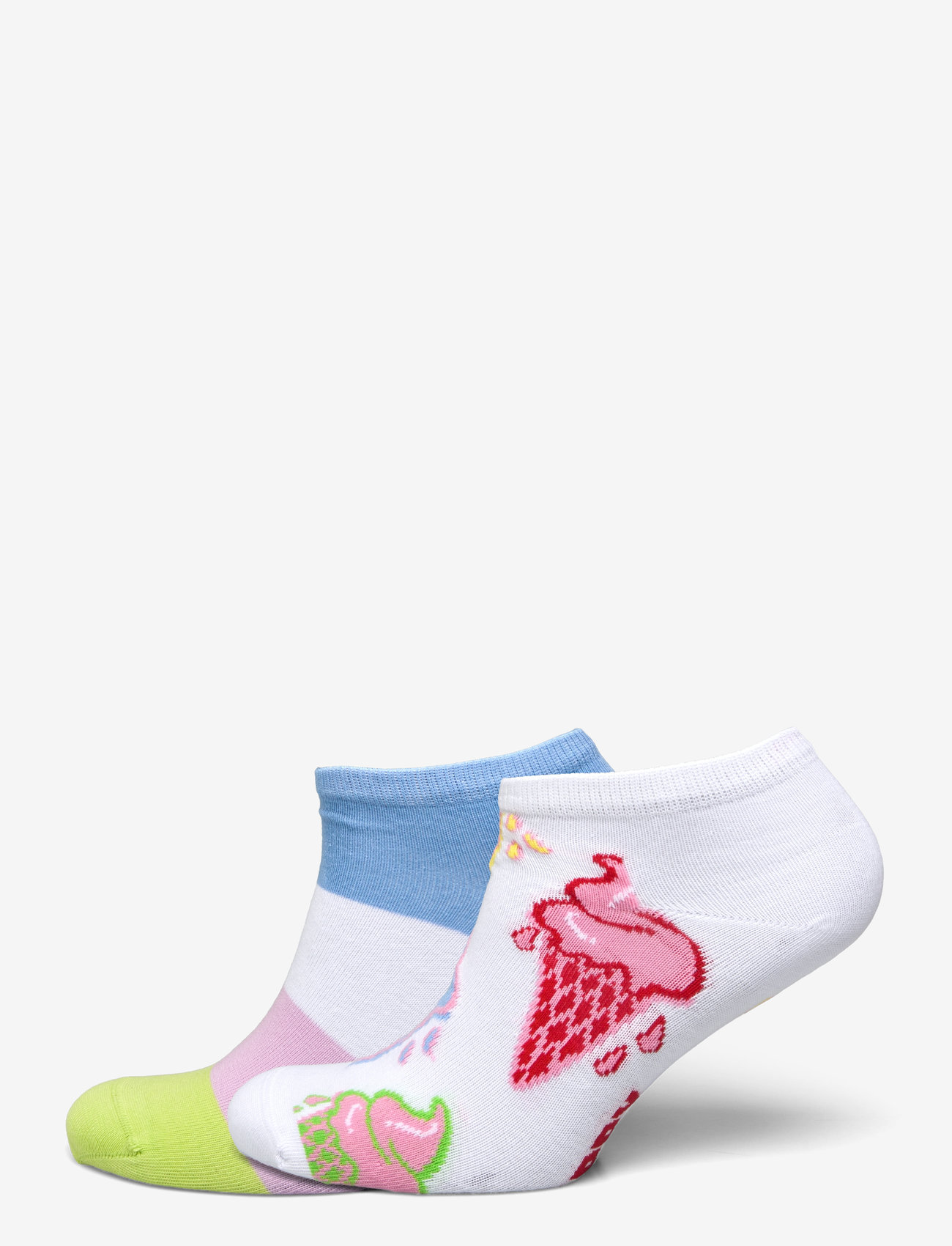 Happy Socks - 2-Pack Ice Cream & Stripe Low Socks - sneackersocken - white - 0