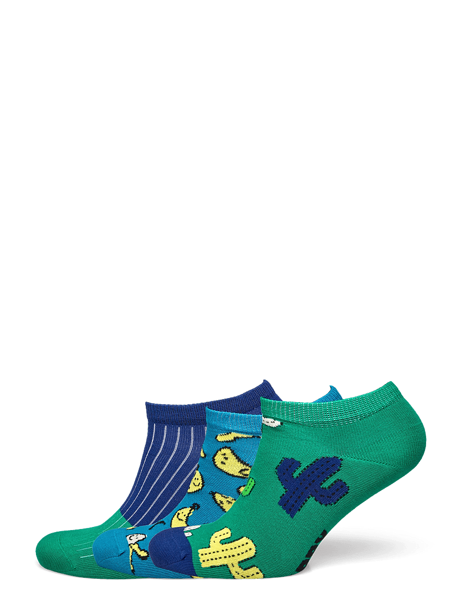 Happy Socks - 3-Pack Banana Low Socks - turquoise - 0