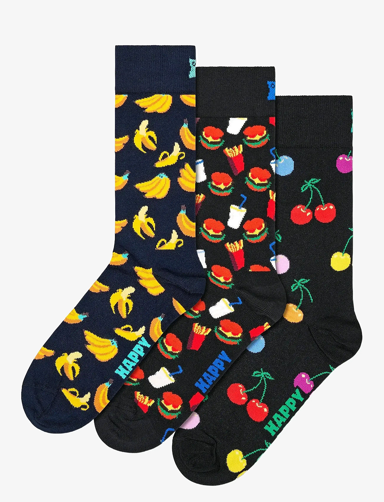 Happy Socks - 3-Pack Classic Banana Socks - sokker - navy - 0