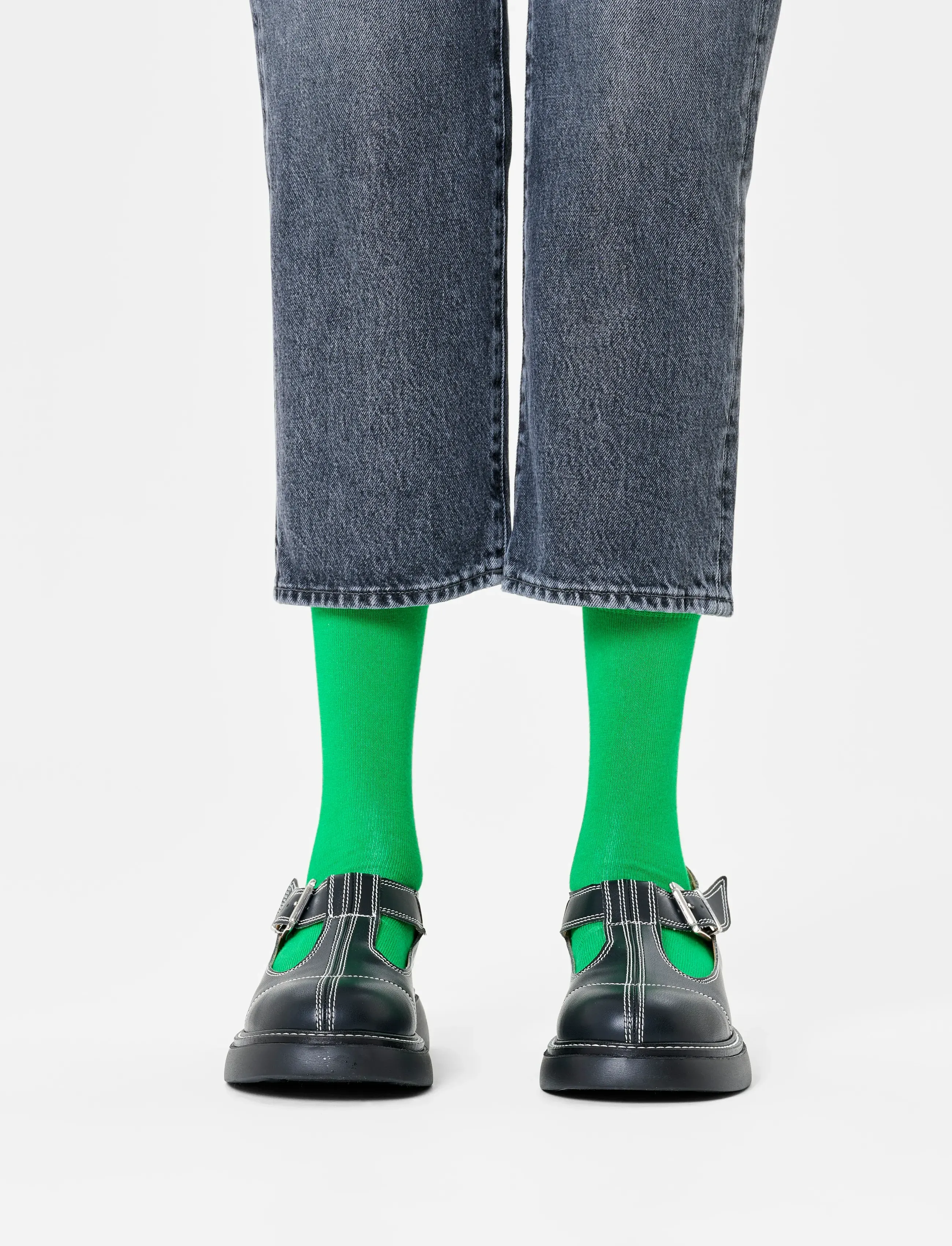 Happy Socks Solid Sock, 41-46, Socks, Grün - Regular Männerswear