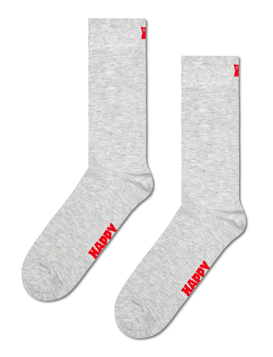 Happy Socks - 3-Pack Solid Socks - tennissocken - grey - 5