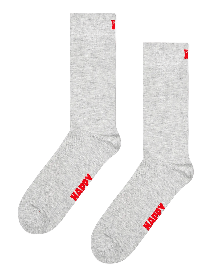 Happy Socks - 3-Pack Solid Socks - tennissocken - grey - 2