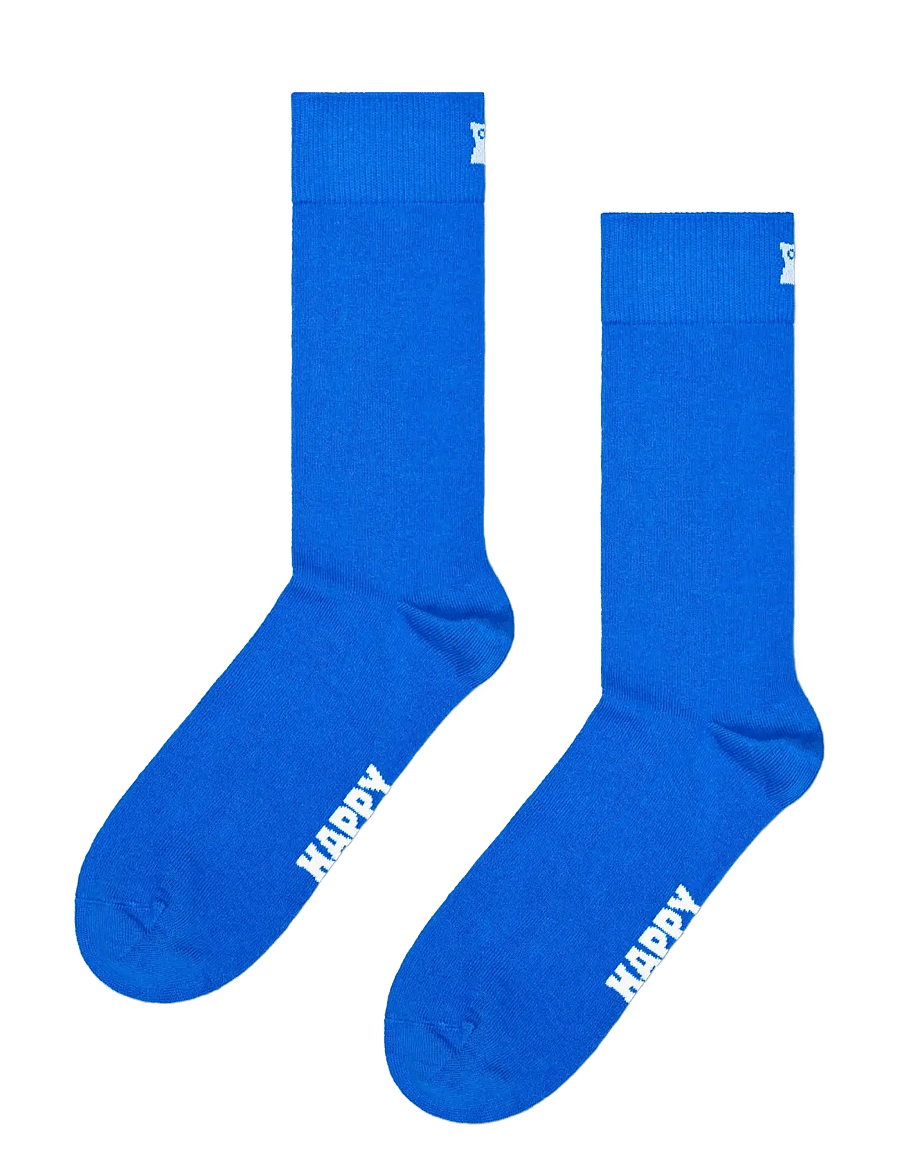 Happy Socks - 3-Pack Solid Socks - klassikalised sokid - blue - 1
