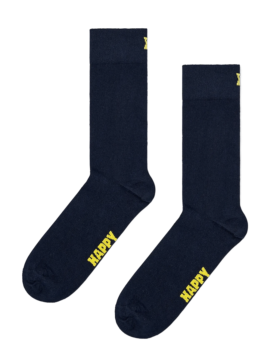 Happy Socks - 3-Pack Solid Socks - klassikalised sokid - blue - 2
