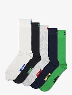 5-Pack Solid Socks, Happy Socks