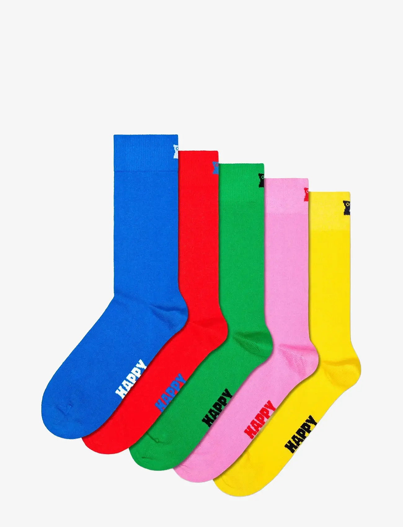 Happy Socks - 5-Pack Solid Socks - vanliga strumpor - blue - 0