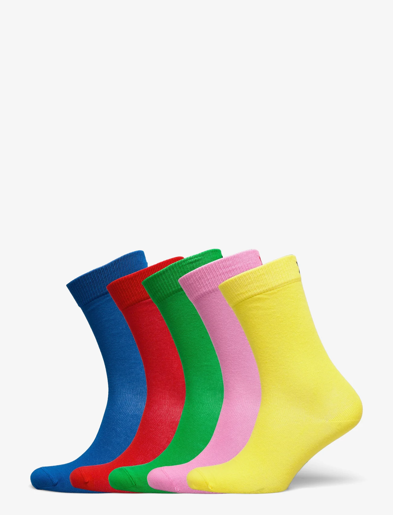 Happy Socks - 5-Pack Solid Socks - najniższe ceny - blue - 0