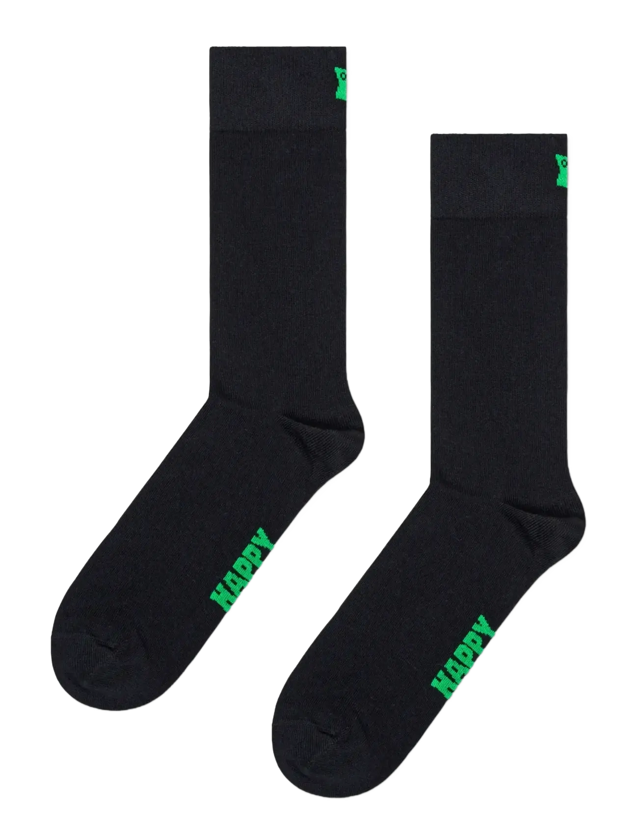 HAPPY Socken 5-Pack Solid Socken Schwarz - 41-46 - Herren