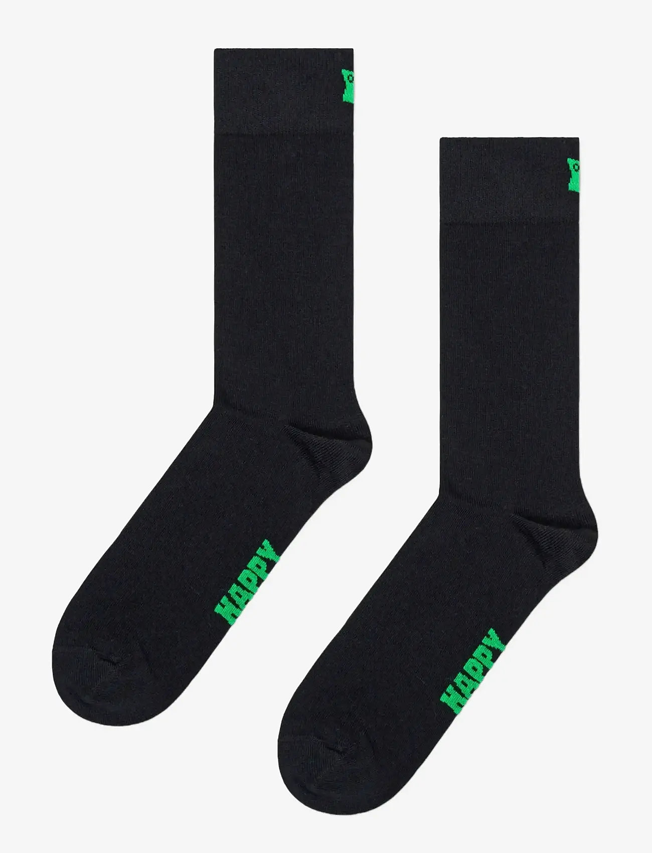 Happy Socks - 5-Pack Solid Socks - vanliga strumpor - black - 0