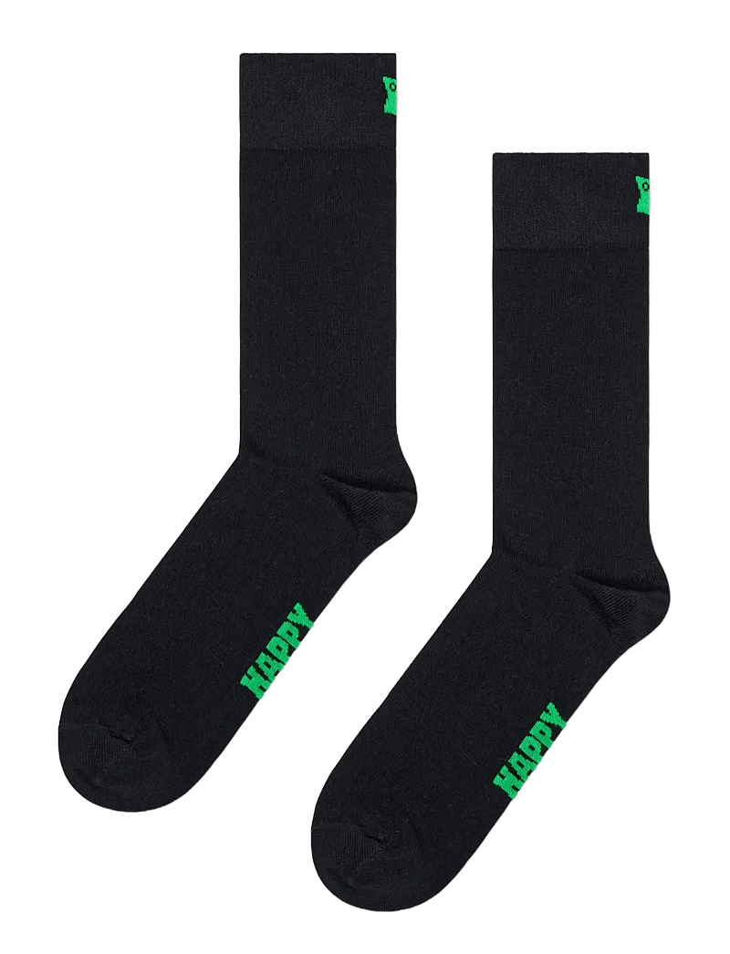 Happy Socks - 5-Pack Solid Socks - crew-socken - black - 0