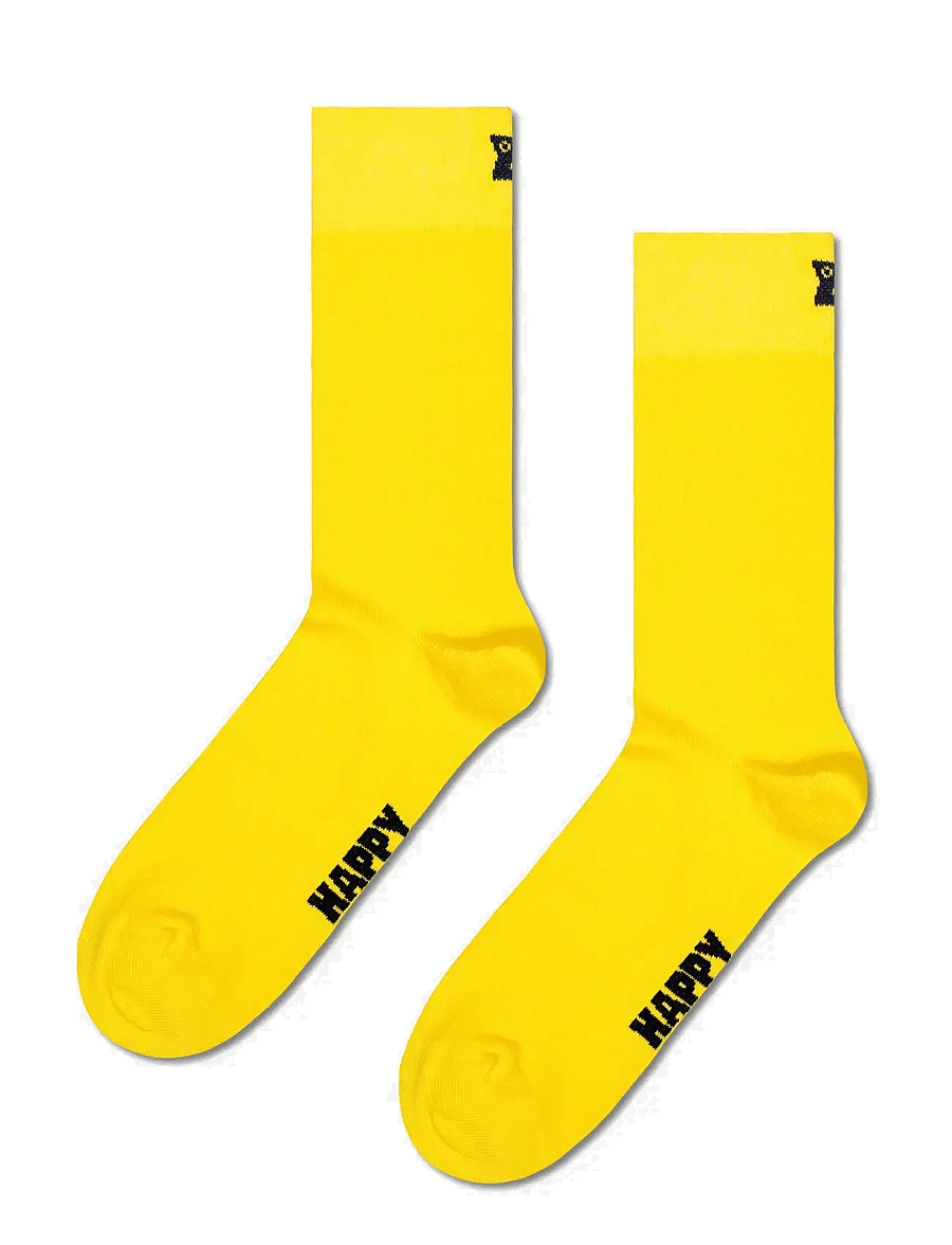 Happy Socks - Solid Sock - klassikalised sokid - yellow - 1