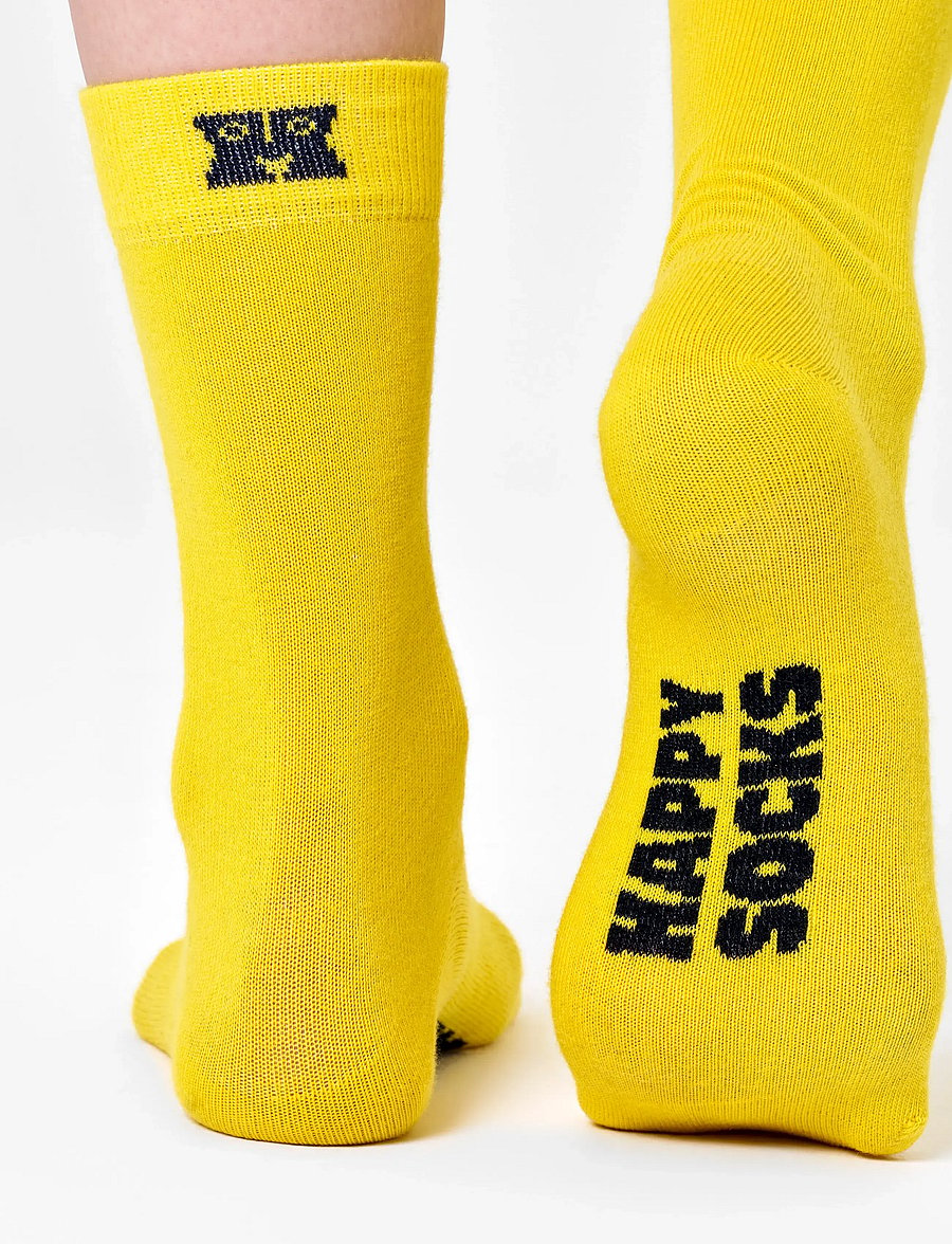 Happy Socks - Solid Sock - klassikalised sokid - yellow - 2