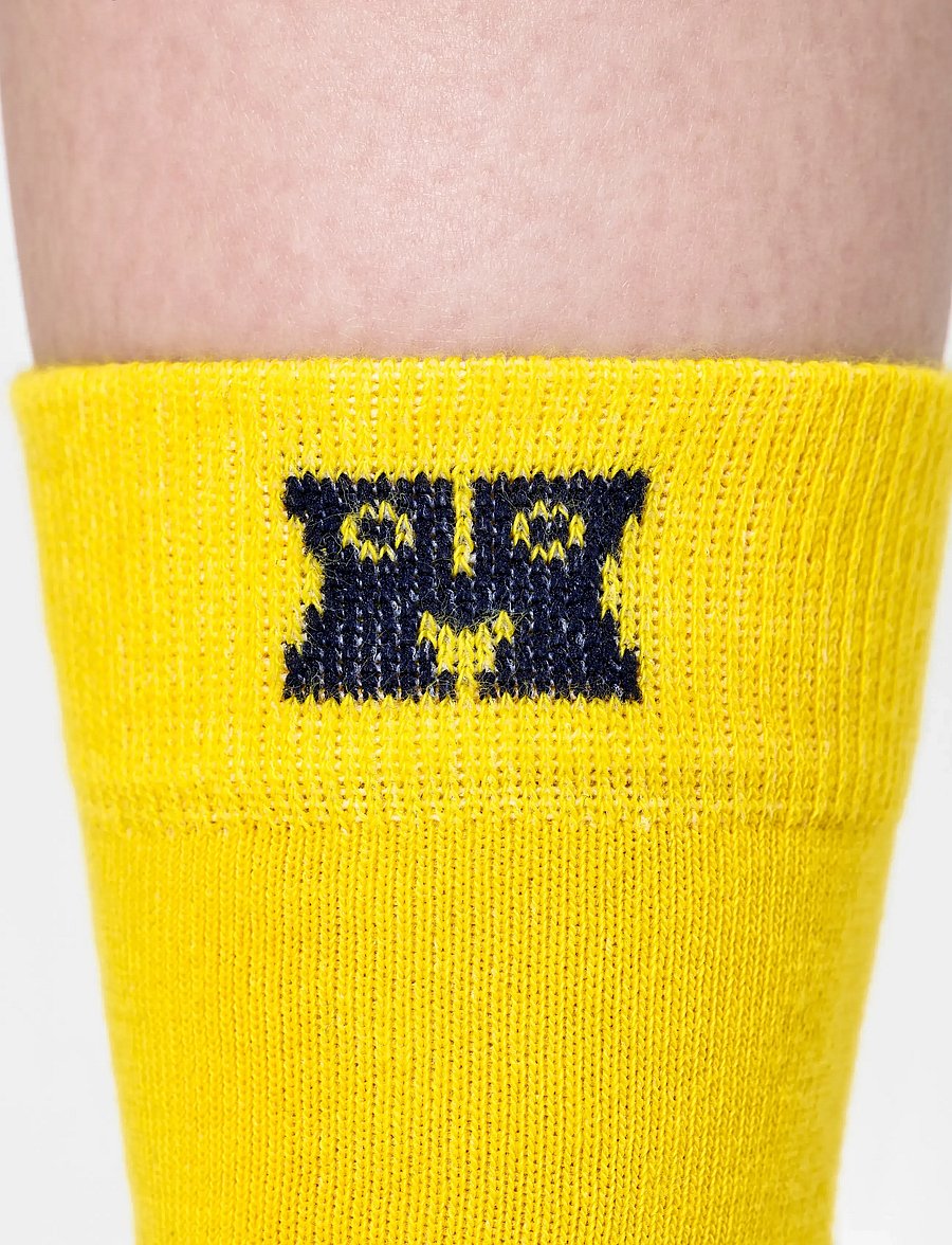 Happy Socks - Solid Sock - klassikalised sokid - yellow - 3