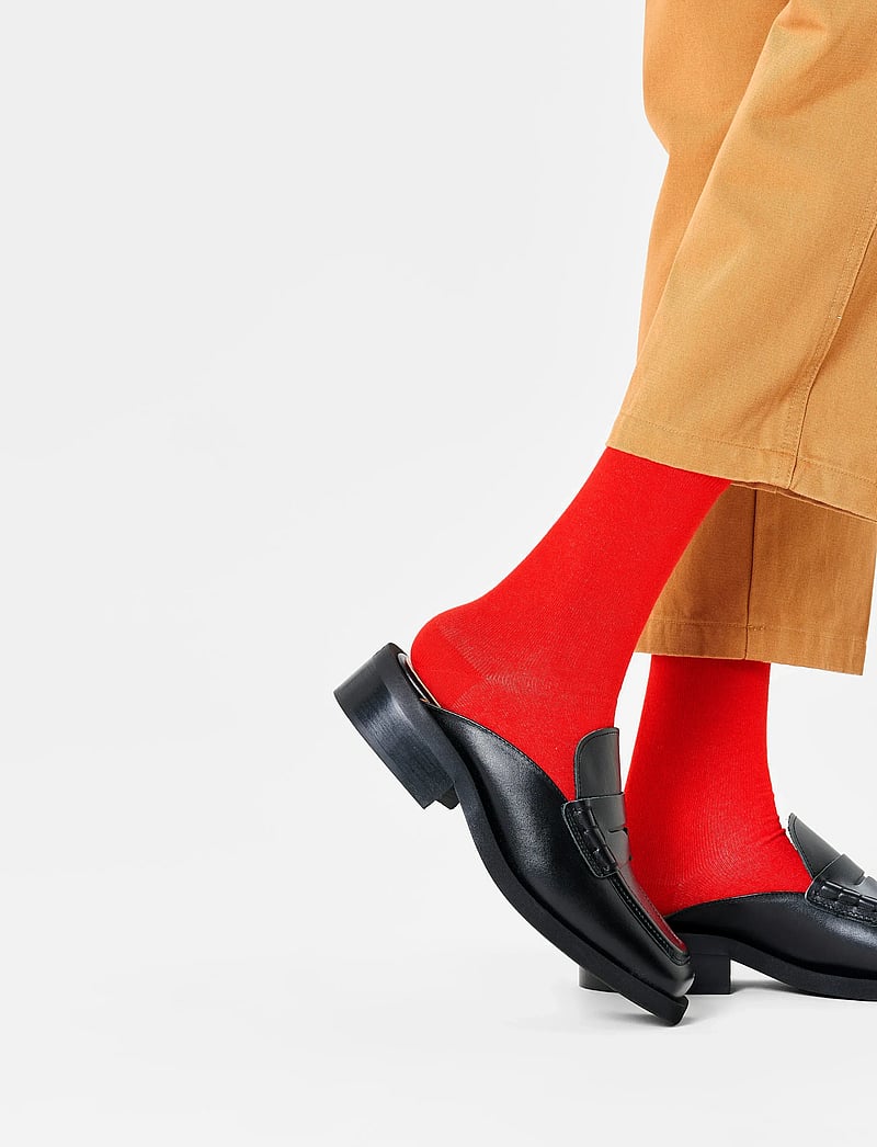 Happy Socks - Solid Sock - klassikalised sokid - red - 0