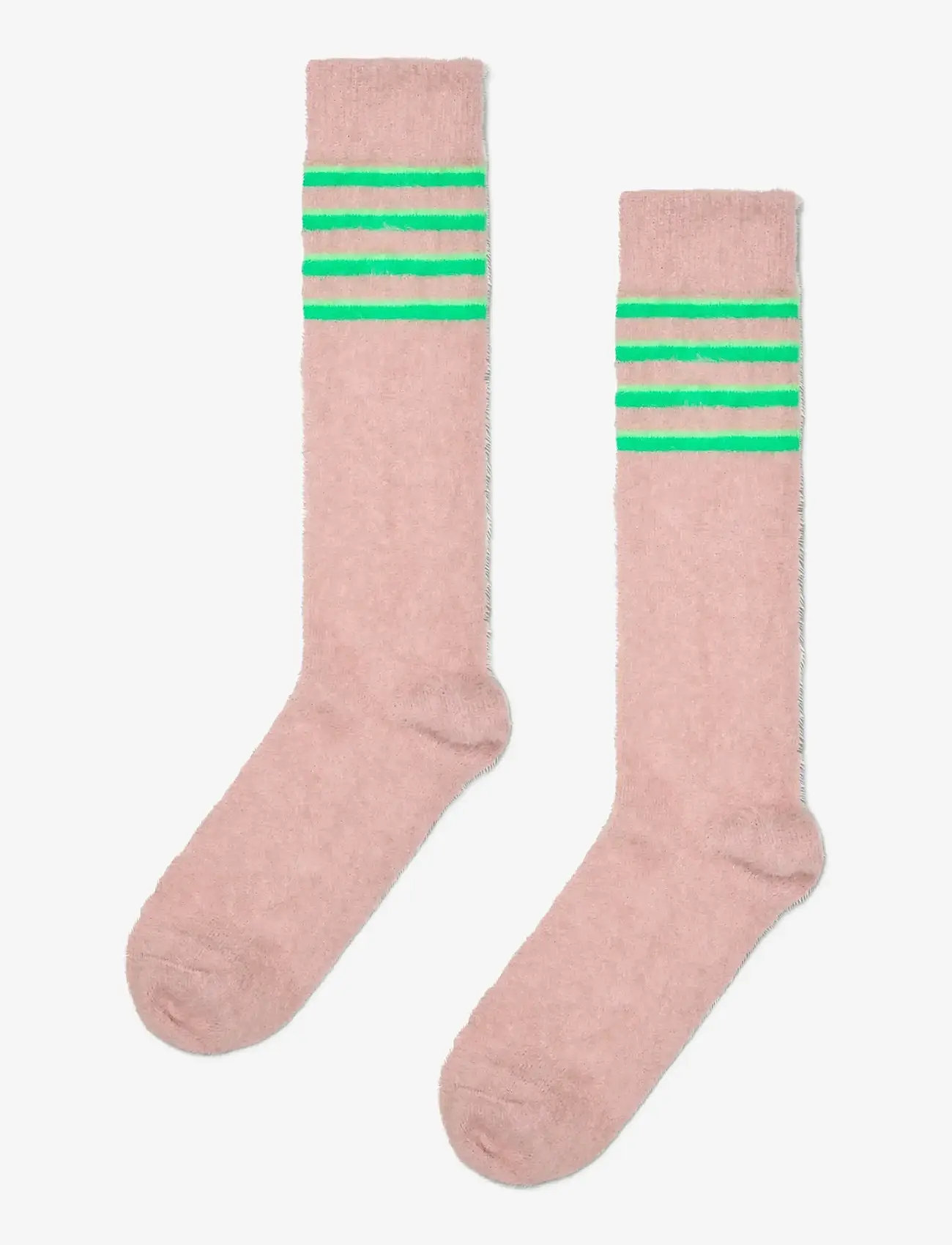 Happy Socks Fluffy Slouch Sock - Happy Socks - BEIGE / pink/rose