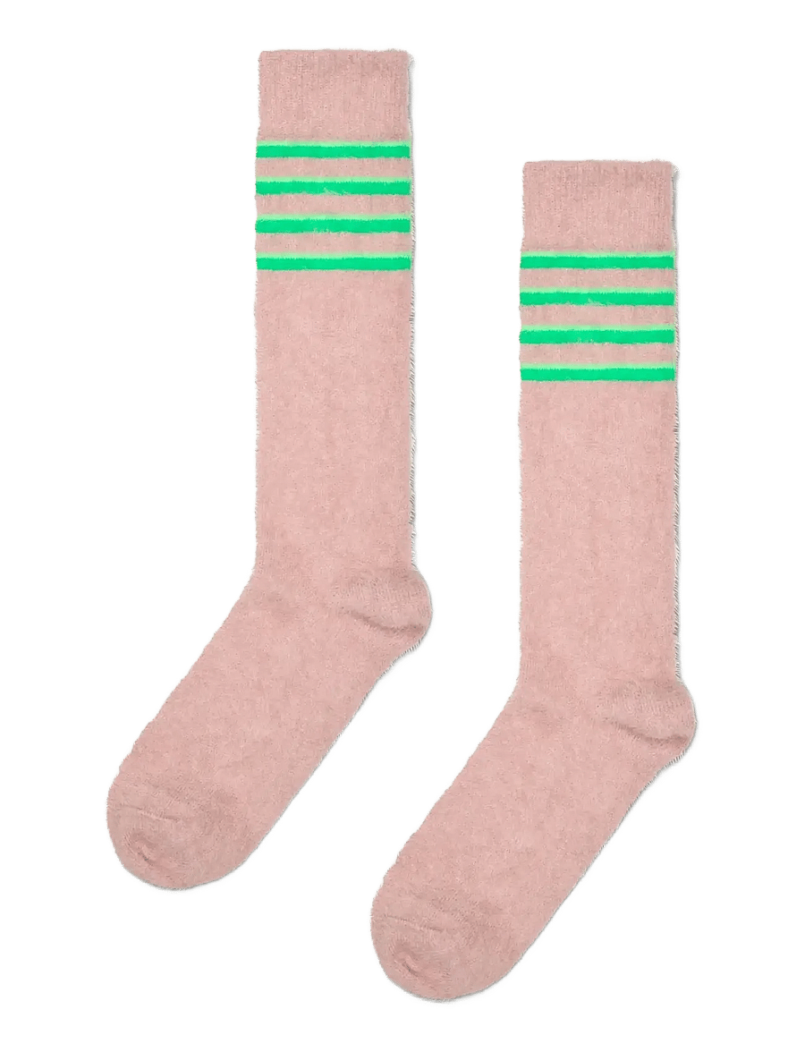 Happy Socks - Fluffy Slouch Sock - klassikalised sokid - beige - 1